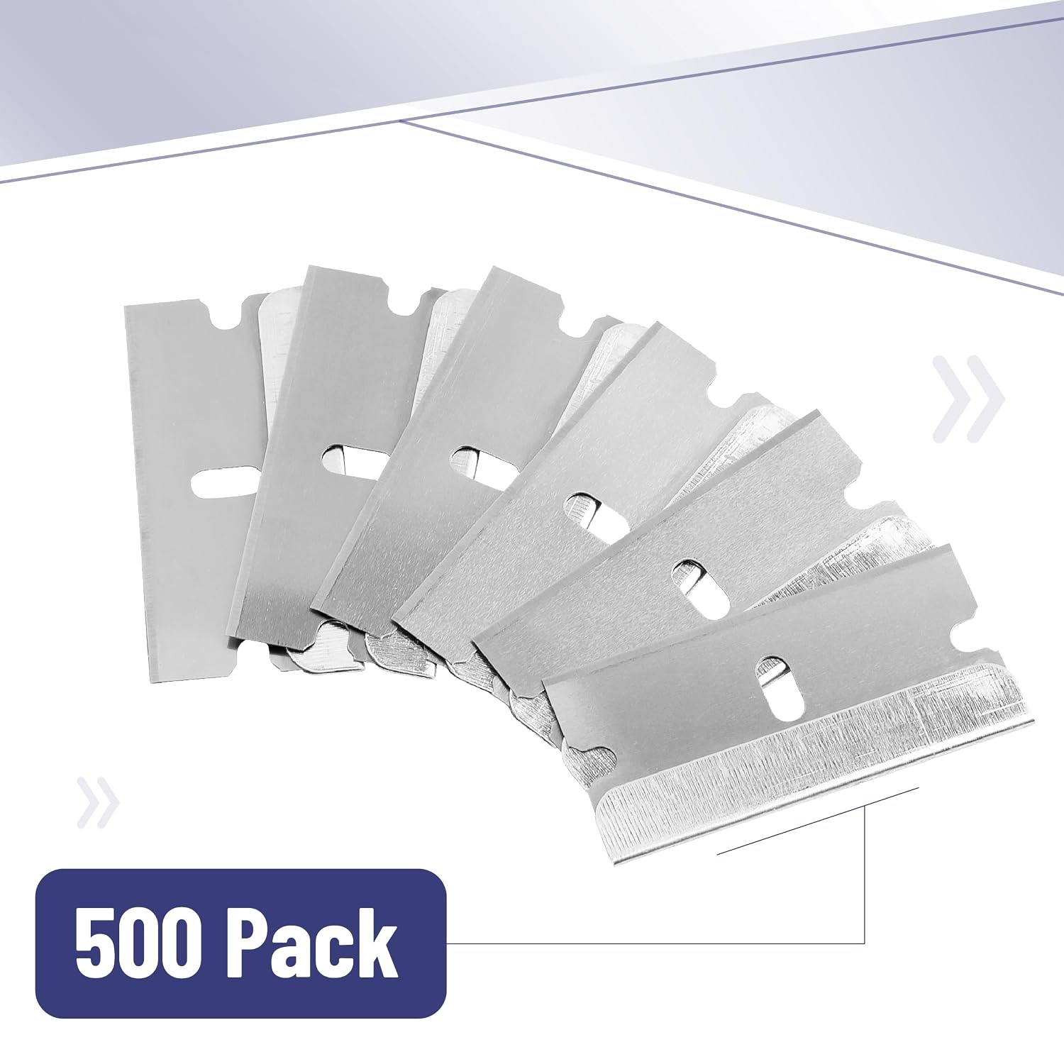 Bates- Razor Blades, 50 pcs, Carbon Steel Flat Scraper Blades