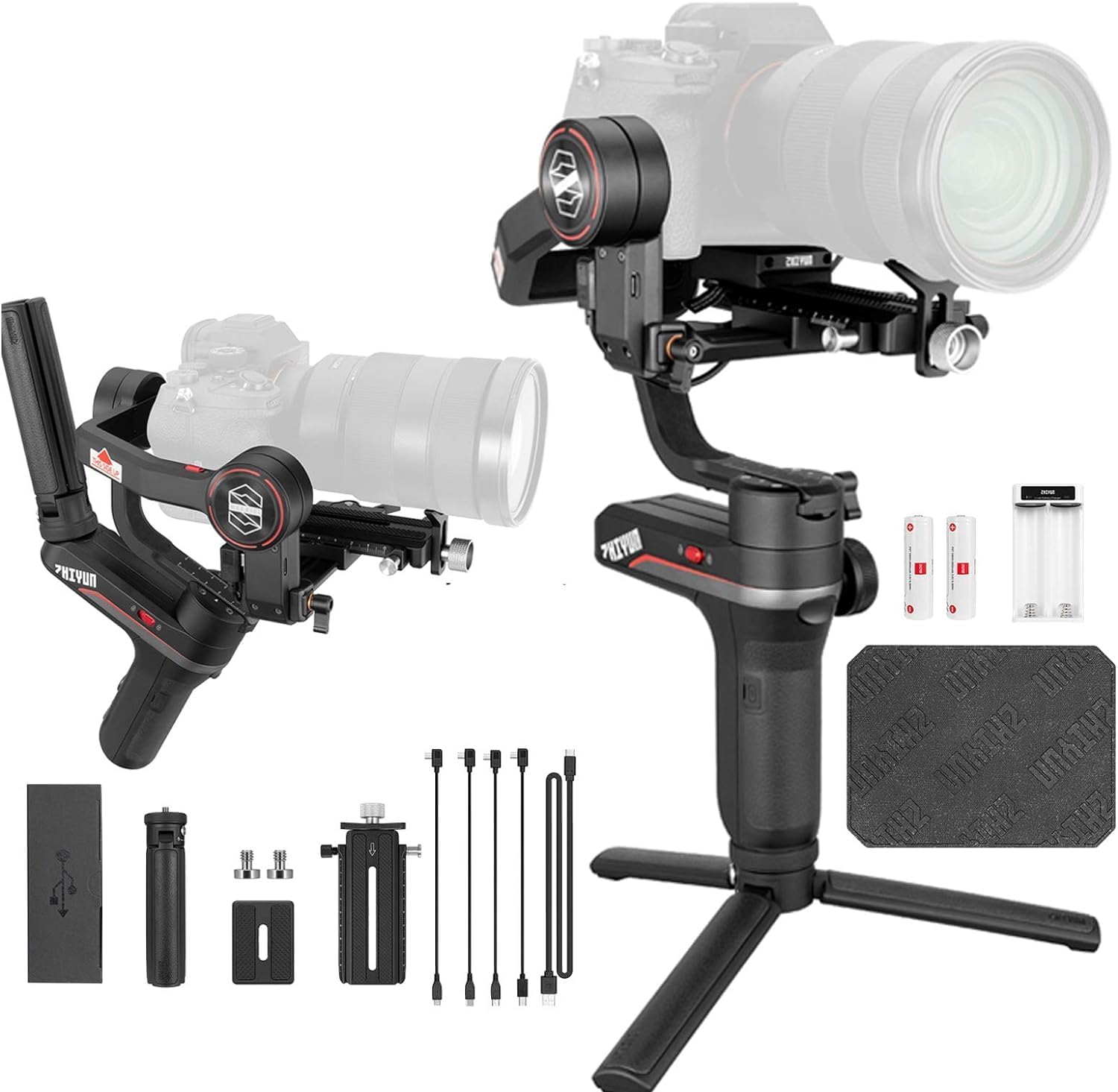 Zhi yun Weebill S Gimbal Stabilizer for Mirrorless and DSLR Camera, for Canon 5DIV 5DIII EOS R Sony A7M3 A7R3 A7 III A9 Panasonic S1 GH5s Nikon Z6