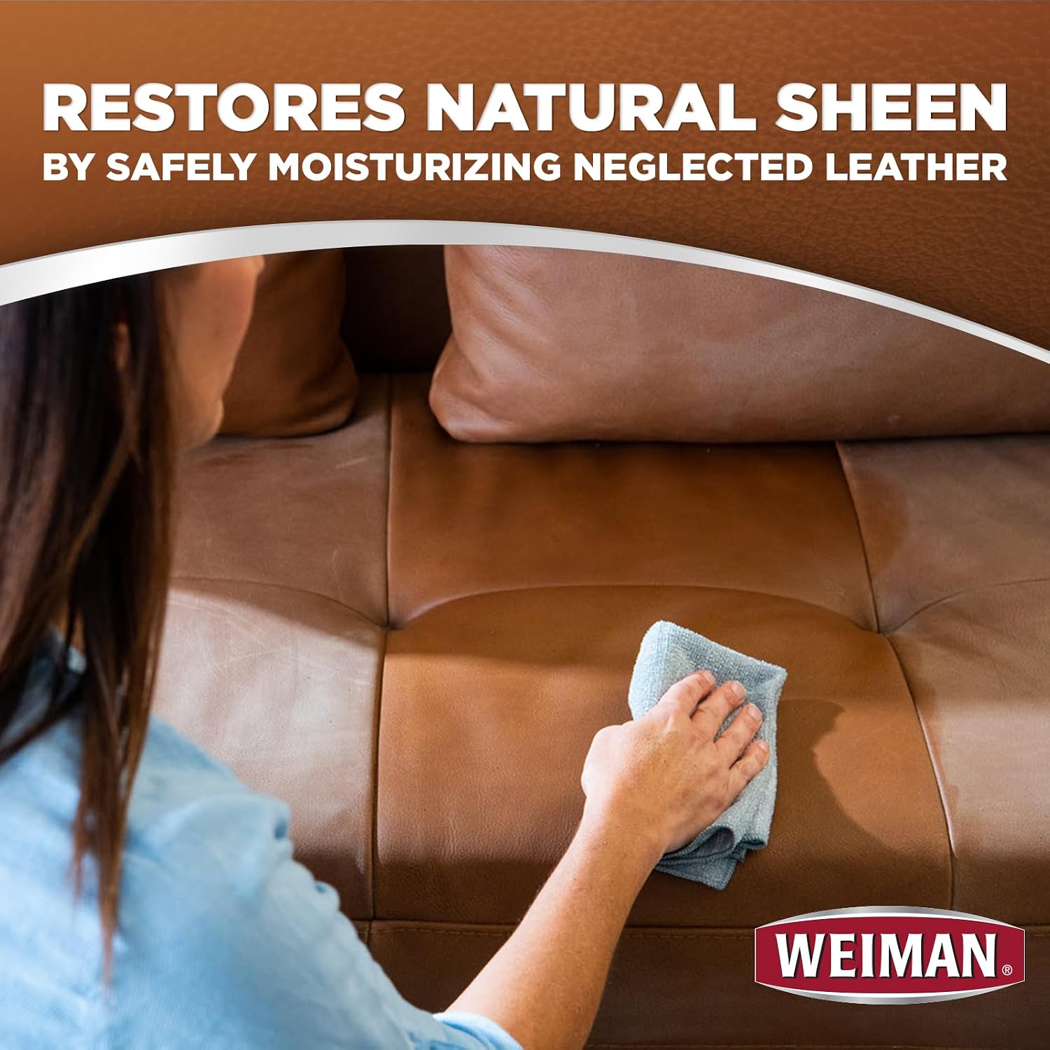 Weiman Leather Cleaner Kit Leather Wipes (30 Count) and Microfiber Cloth - Clean and Condition Car Seats and Interior, Shoes