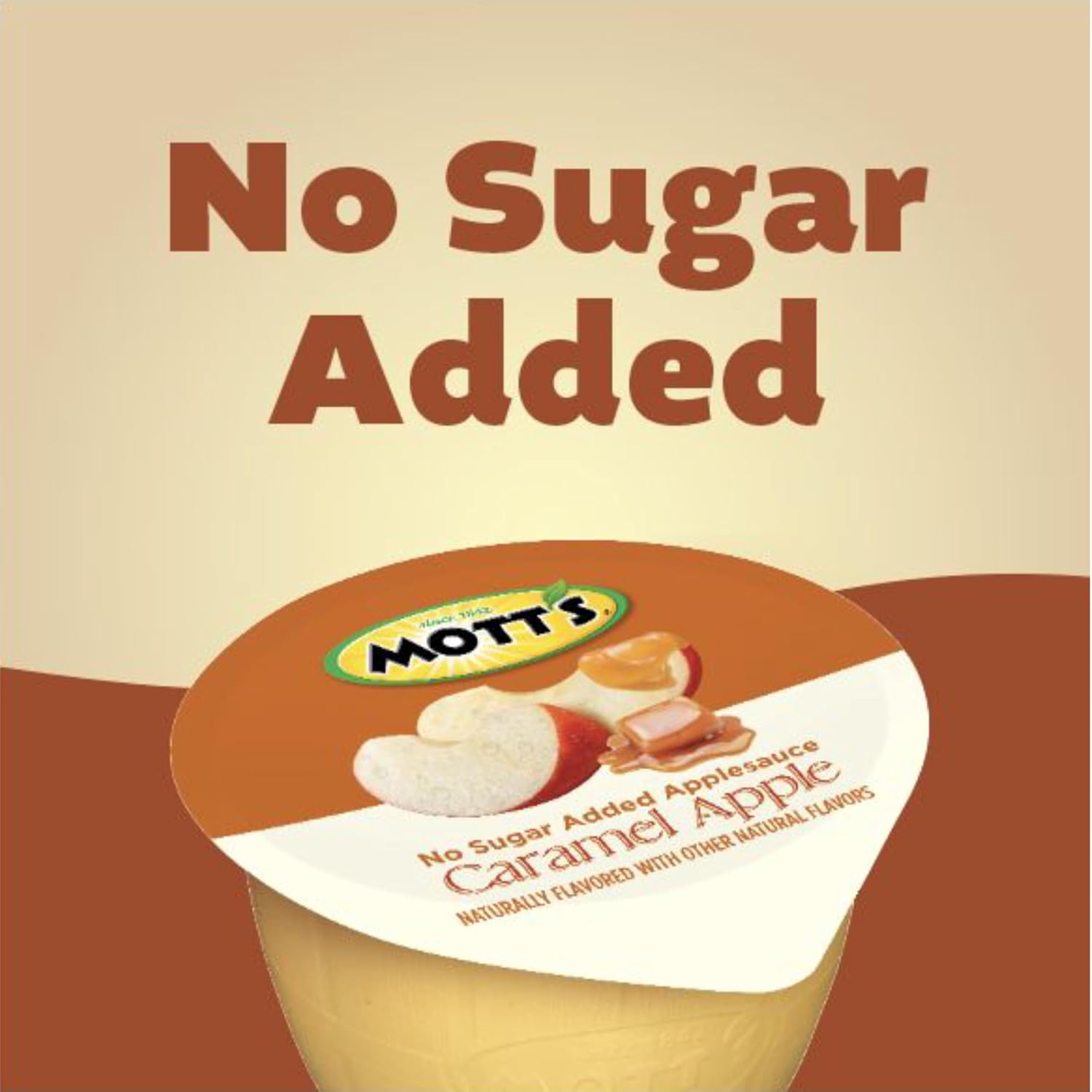 Mott's No Sugar Added Strawberry Applesauce, 3.9 Ounce Cup, 6 Count (Pack of 12)