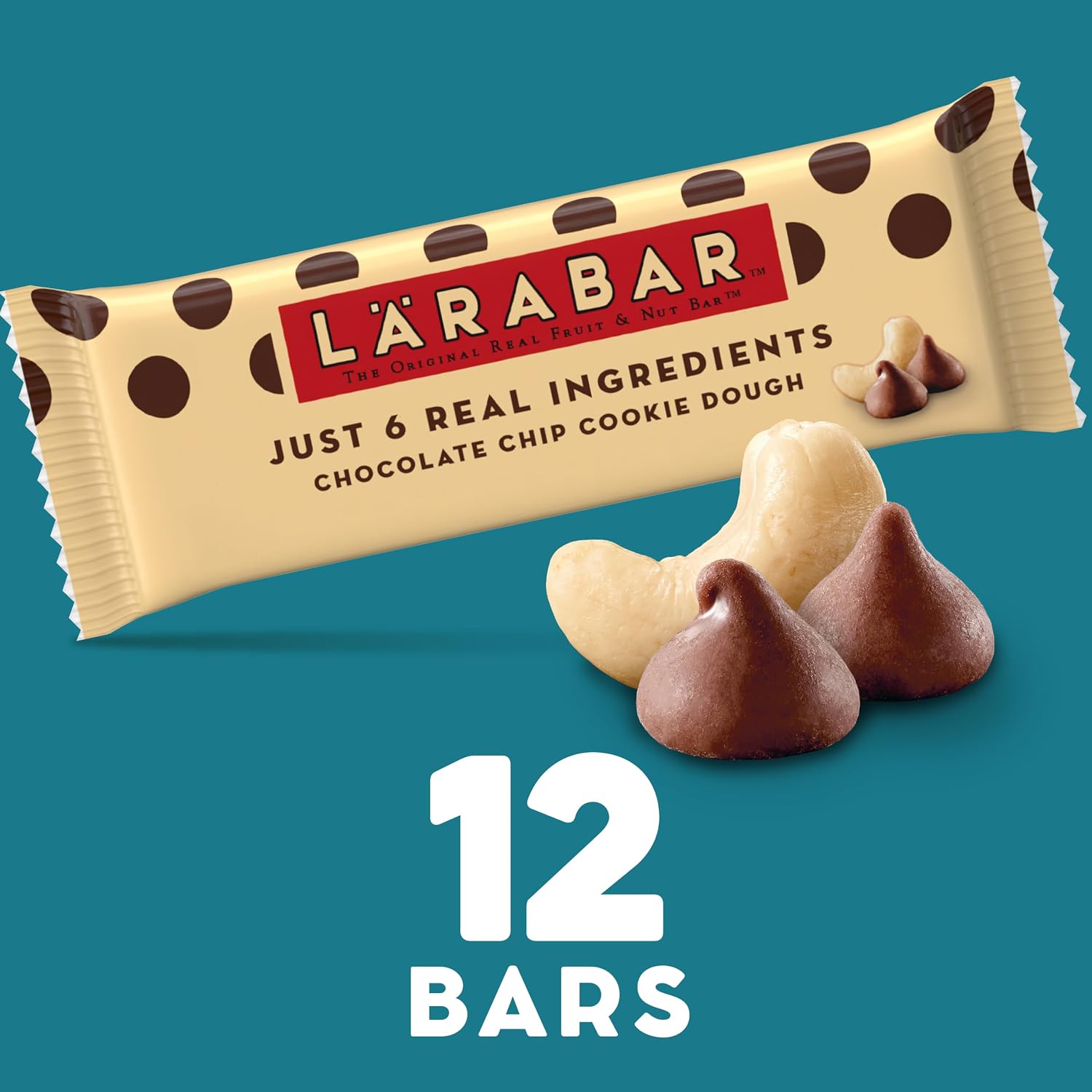 Larabar Chocolate Chip Cookie Dough, Fruit & Nut Bars, 18 ct, 28.8 oz
