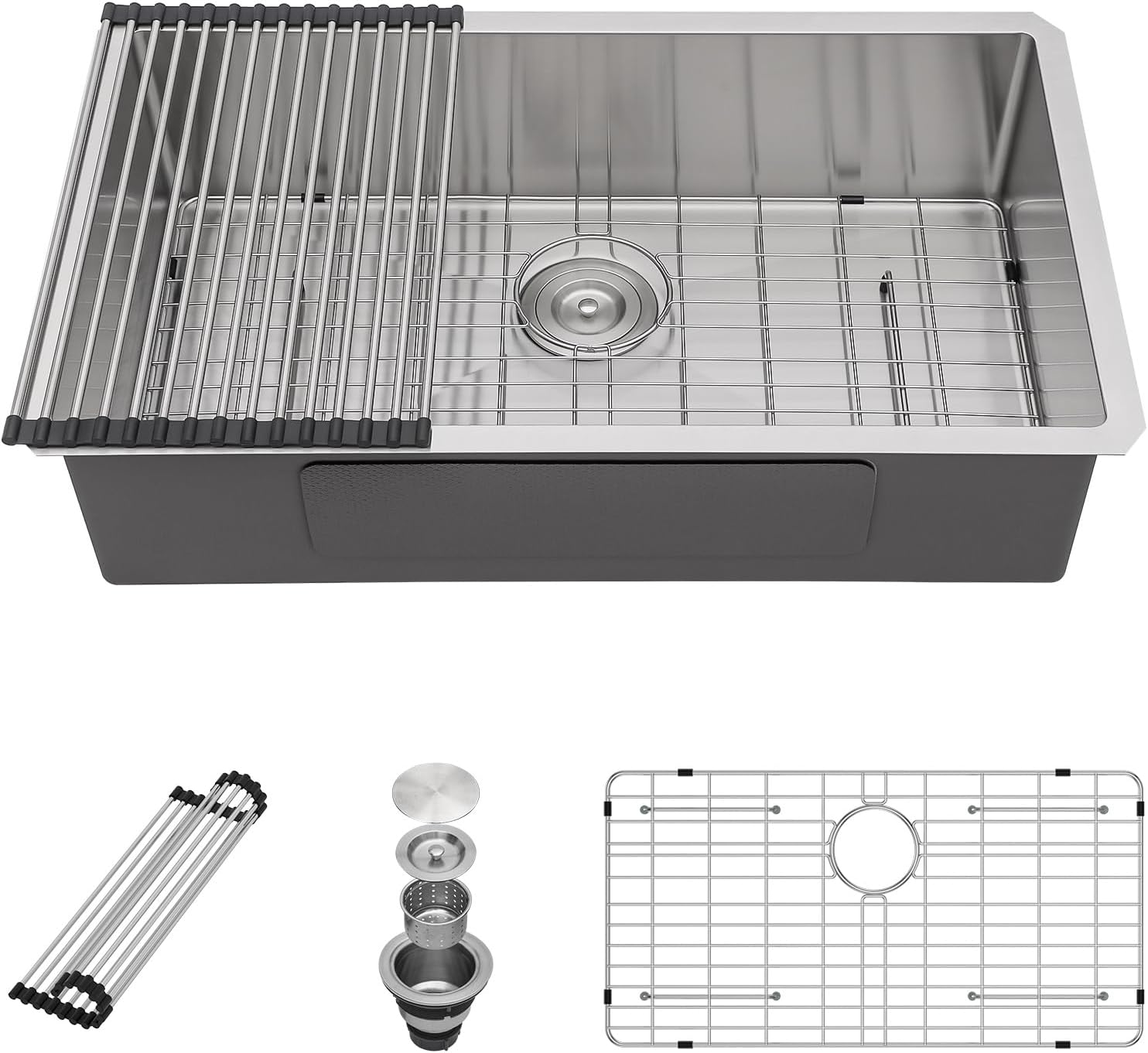 Sarlai 21 Inch Undermount Laundry Sink 21x18x12 Inch Undermount Laundry Utility Sink Deep Single Bowl 16 Gauge Stainless Steel Laundry Tub Sinks