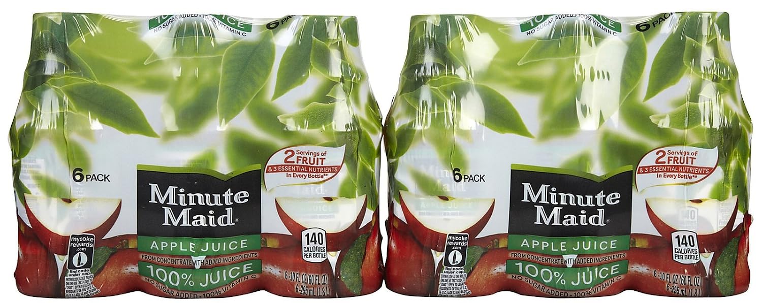 Minute Maid Juices To Go 100% Juice Apple 10 Oz - 4 Pack