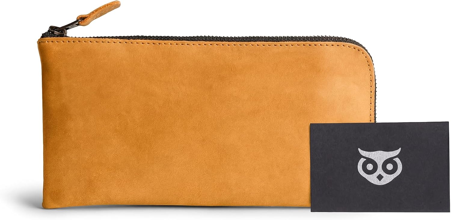 Hide & Drink, Leather Long Zippered Wallet, Holds Up to 8 Cards Plus Coins And Flat Bills, Phone Holder, Travel Essentials, Handmade (Bourbon Brown)