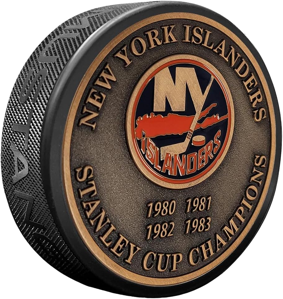 Sports Decor Stanley Cup Years Gold Medallion Puck