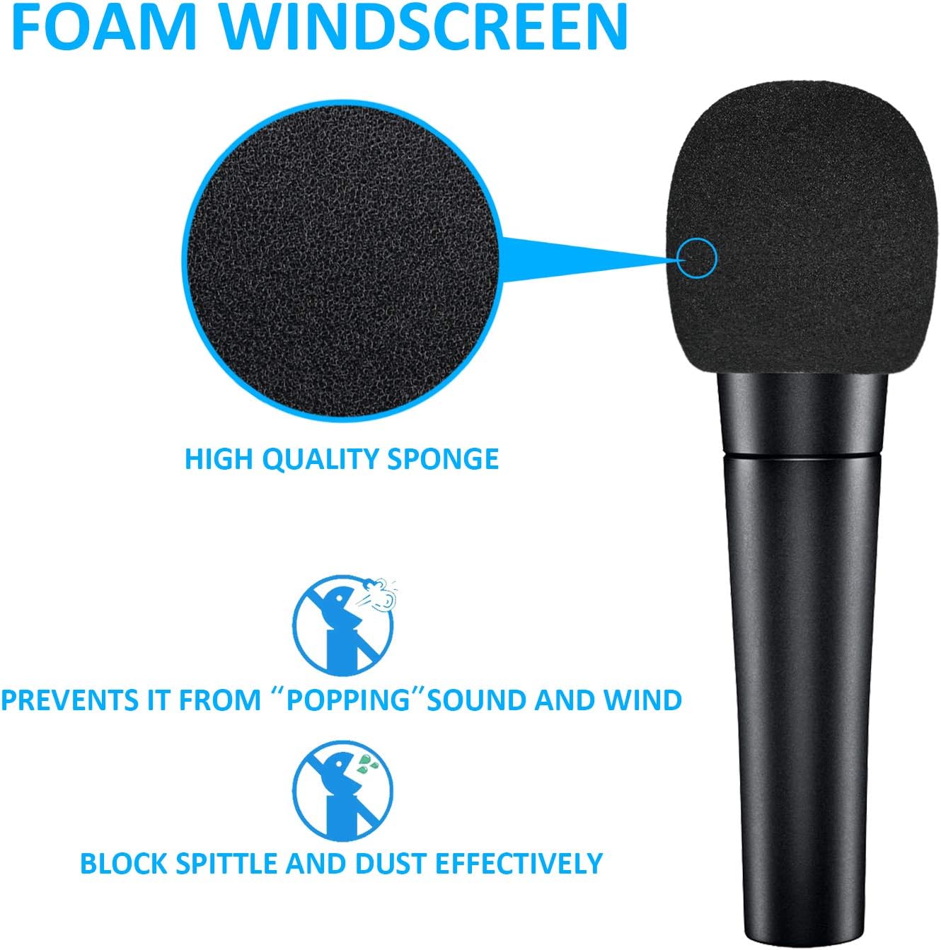 SUNMON SM58 Microphone Shock Mount Holder for Reduces Vibration and Noise, Suitable for Shure SM58-LC, SM58-CN Cardioid Dynamic Vocal Mic