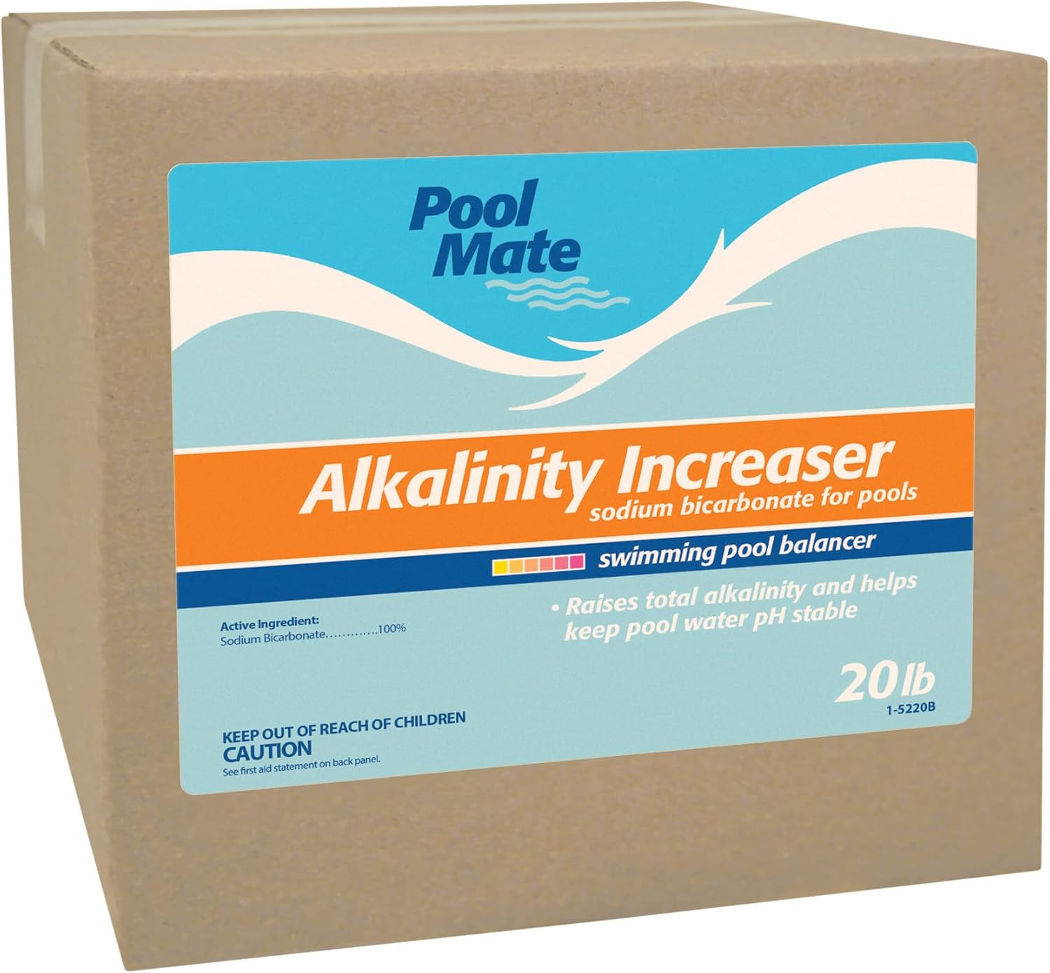 Pool Mate 10-Pounds Premium Alkalinity Increaser for Swimming Pools | 100% Sodium Bicarbonate, Alkalinity Up, Easy To Use, Works Fast, 11 ounces raises alkalinity 10 ppm per 5,000 gallons