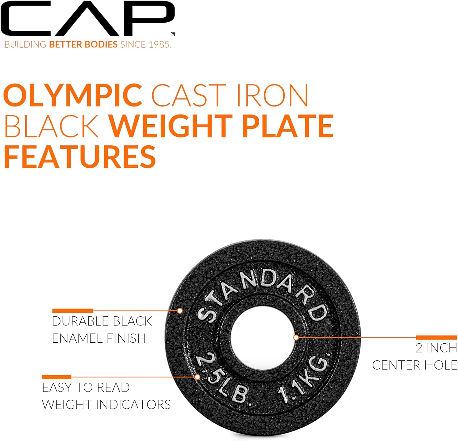 CAP Barbell 2-Inch Olympic Weight Plate | Multiple Options