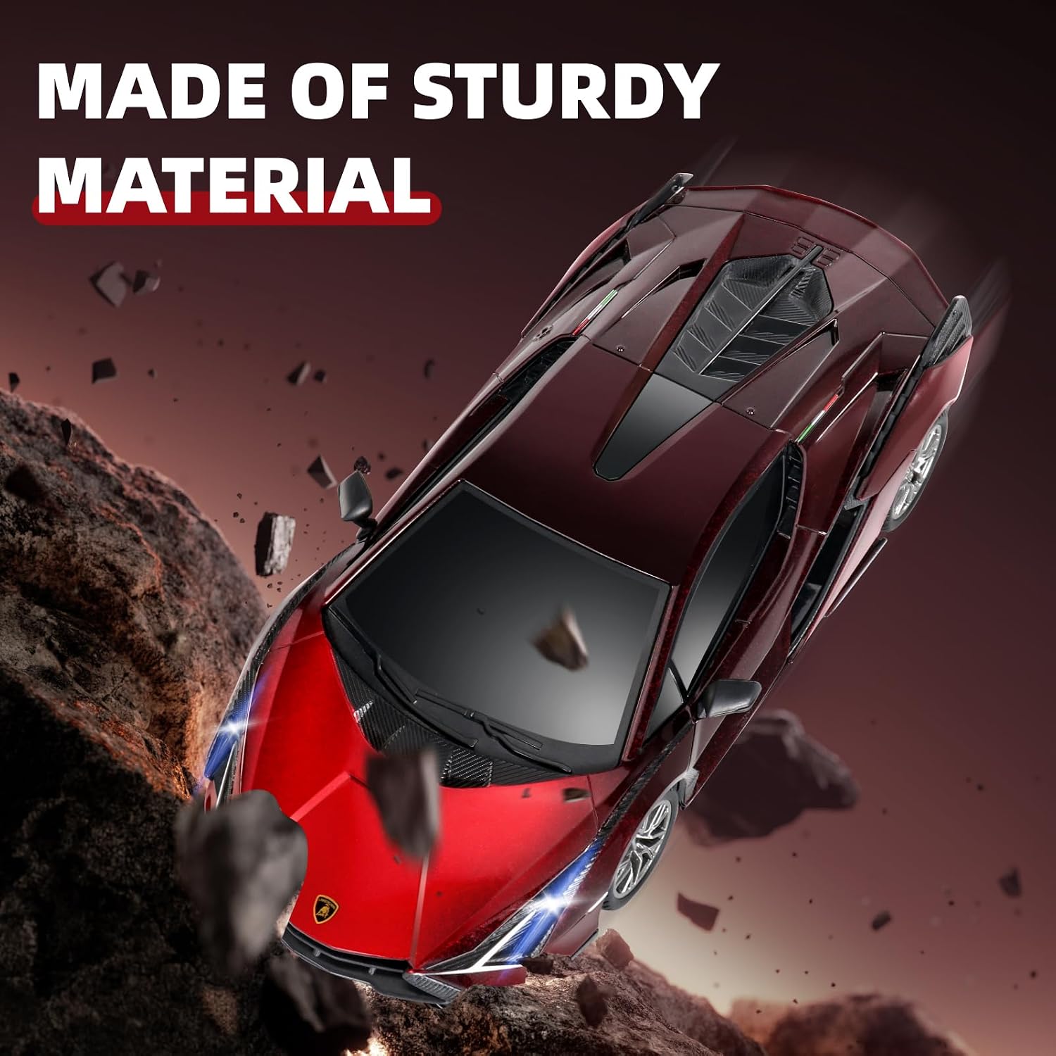 MIEBELY Licensed Bugatti Divo 1:24 Model RC Race Car for Kids Adults | Officially licensed;2.4GHz control; LED headlights;3.7V battery;sturdy ABS;indoor/outdoor play;gift for boys & collectors