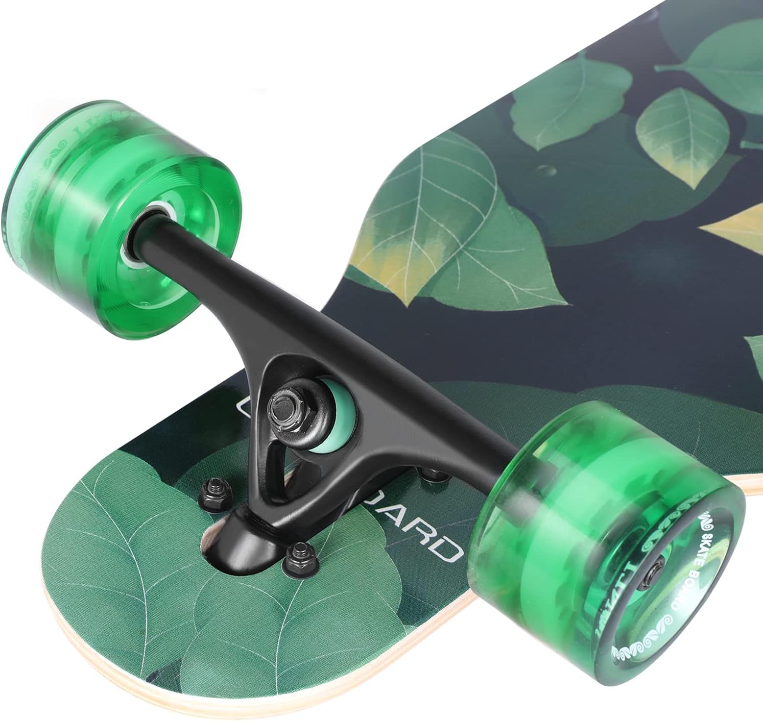 Junli 41 Inch Freeride Skateboard Longboard - Complete Skateboard Cruiser for Cruising, Carving, Free-Style and Downhill