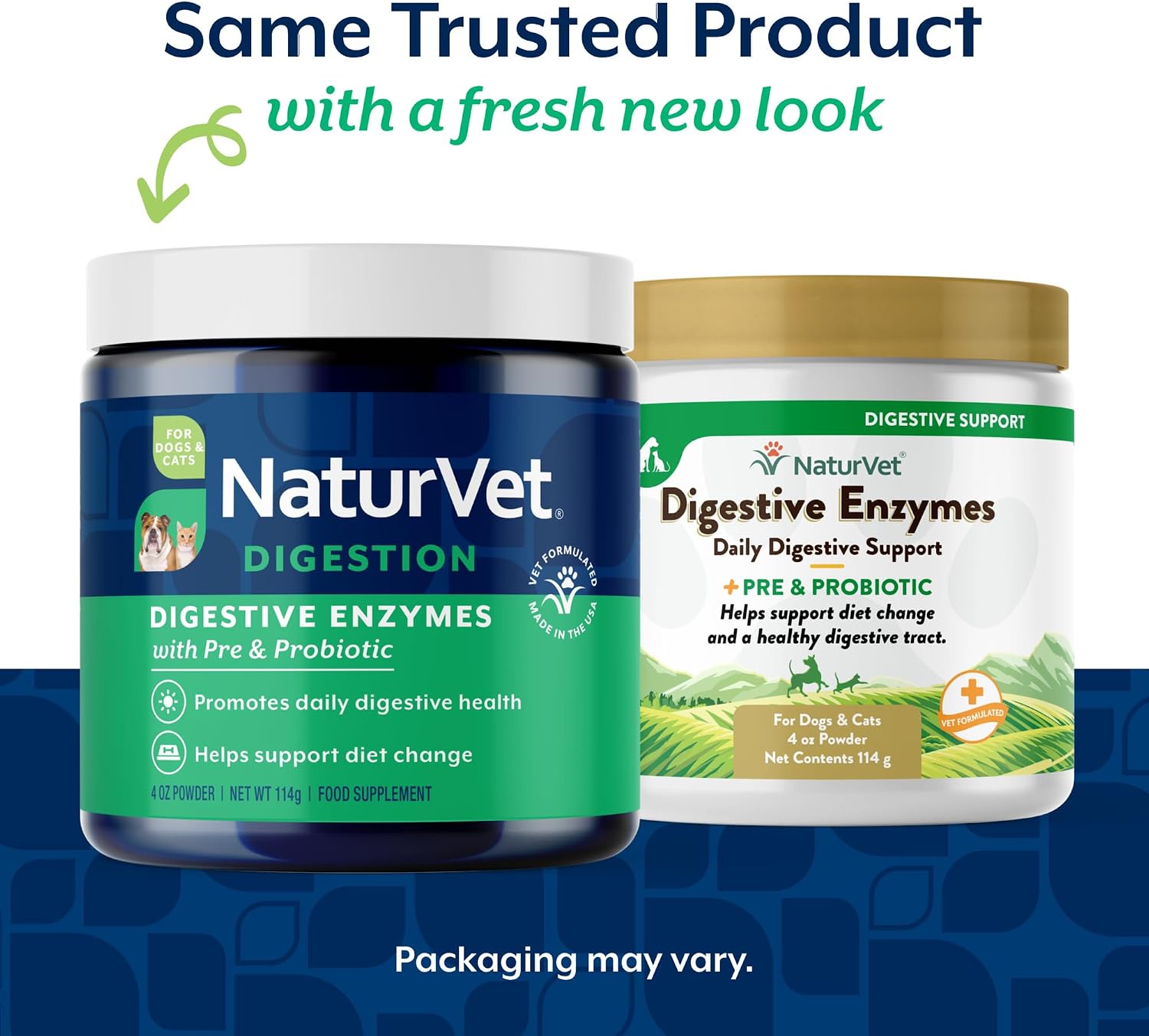 NaturVet Digestive Enzymes with Pre & Probiotic for Dogs & Cats - 8 oz | Supports Diet Changes & a Healthy Digestive Tract with Prebiotics, Powder