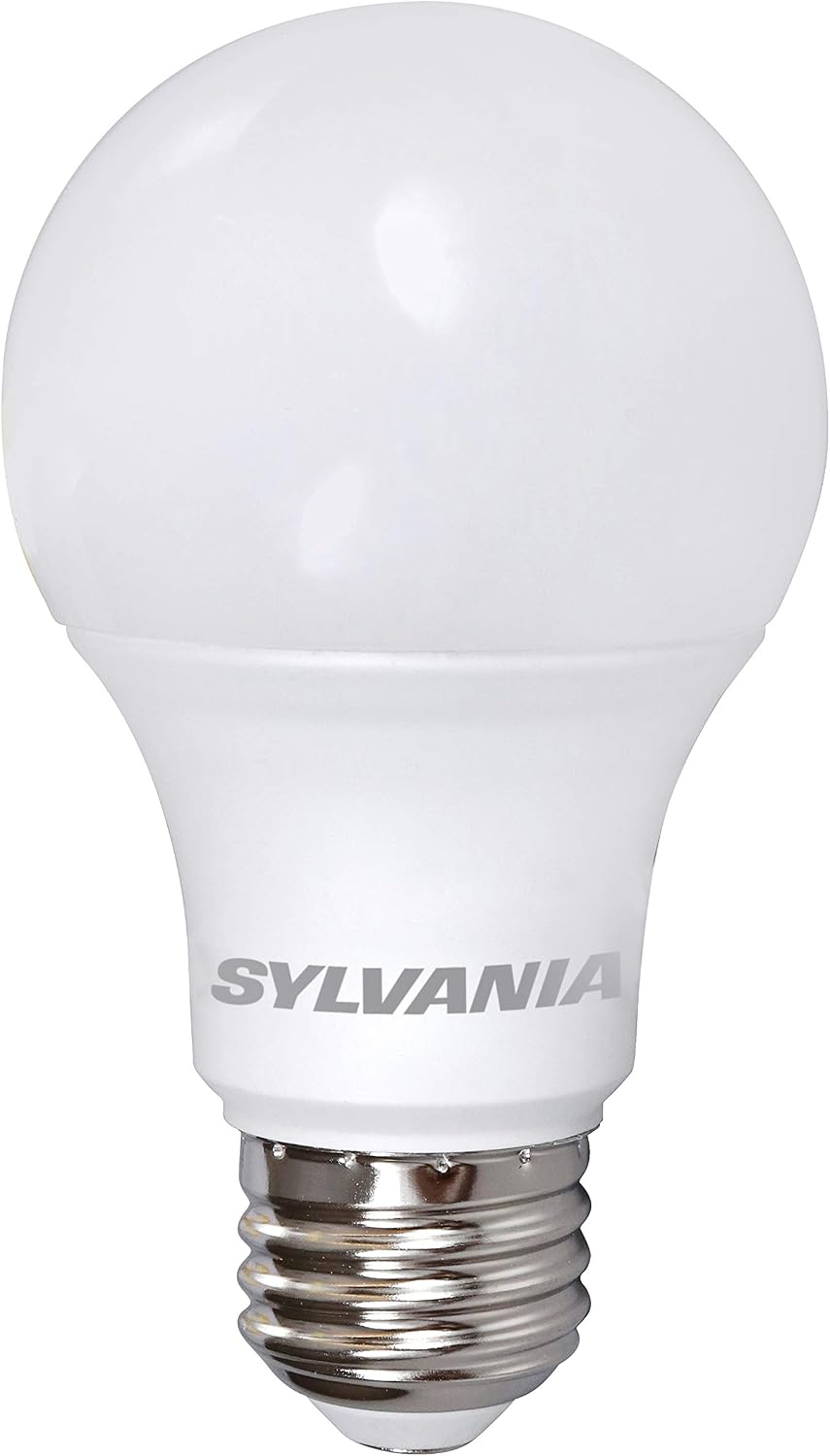 Sylvania LED A19 Light Bulb, 100W = 14W, Non-Dimmable, Frosted Finish, 1500 Lumens, 2700K, Soft White - 4 Pack (78101)