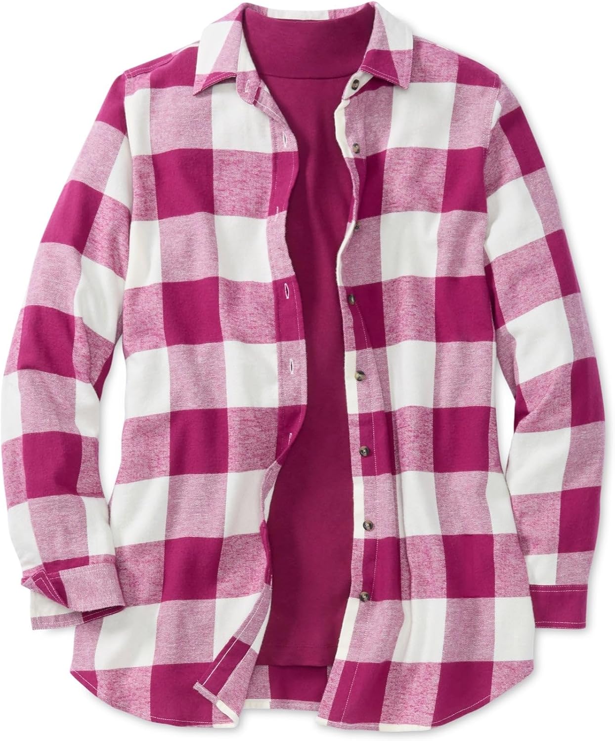 Woman Within Classic Flannel Shirt
