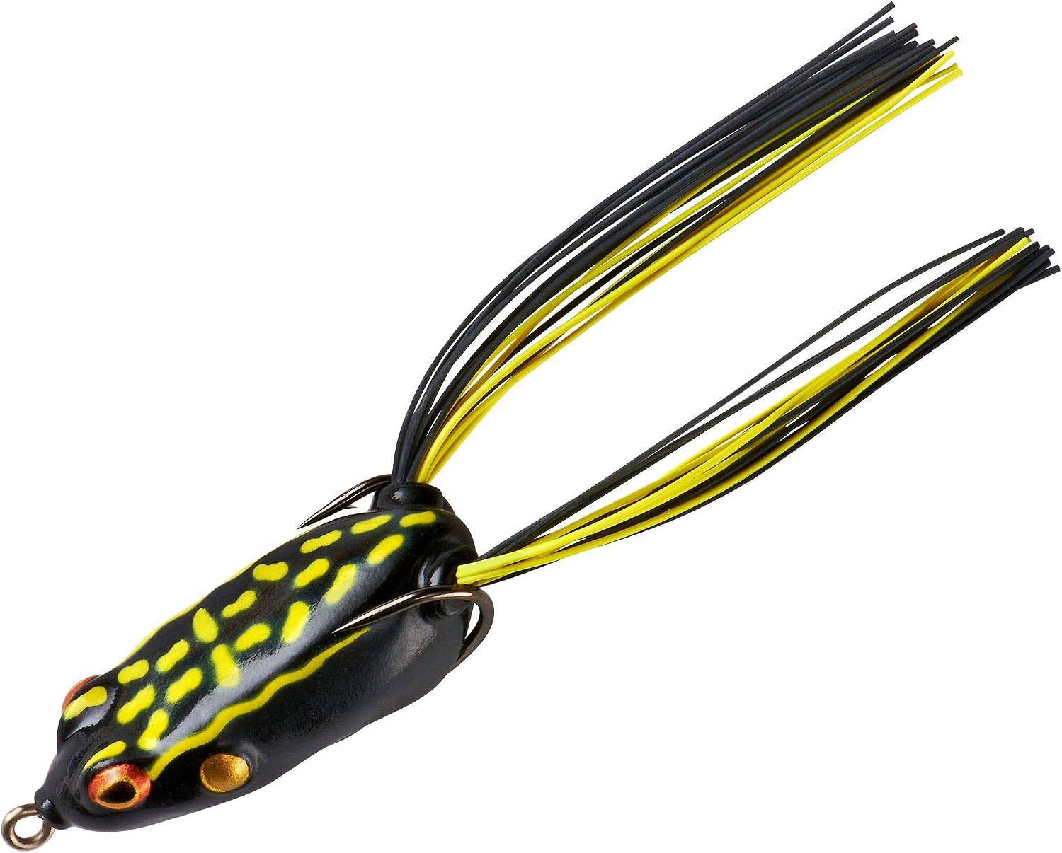Booyah Pad Crasher Jr Topwater Bass Fishing Hollow Body Frog Lure with Weedless Hooks