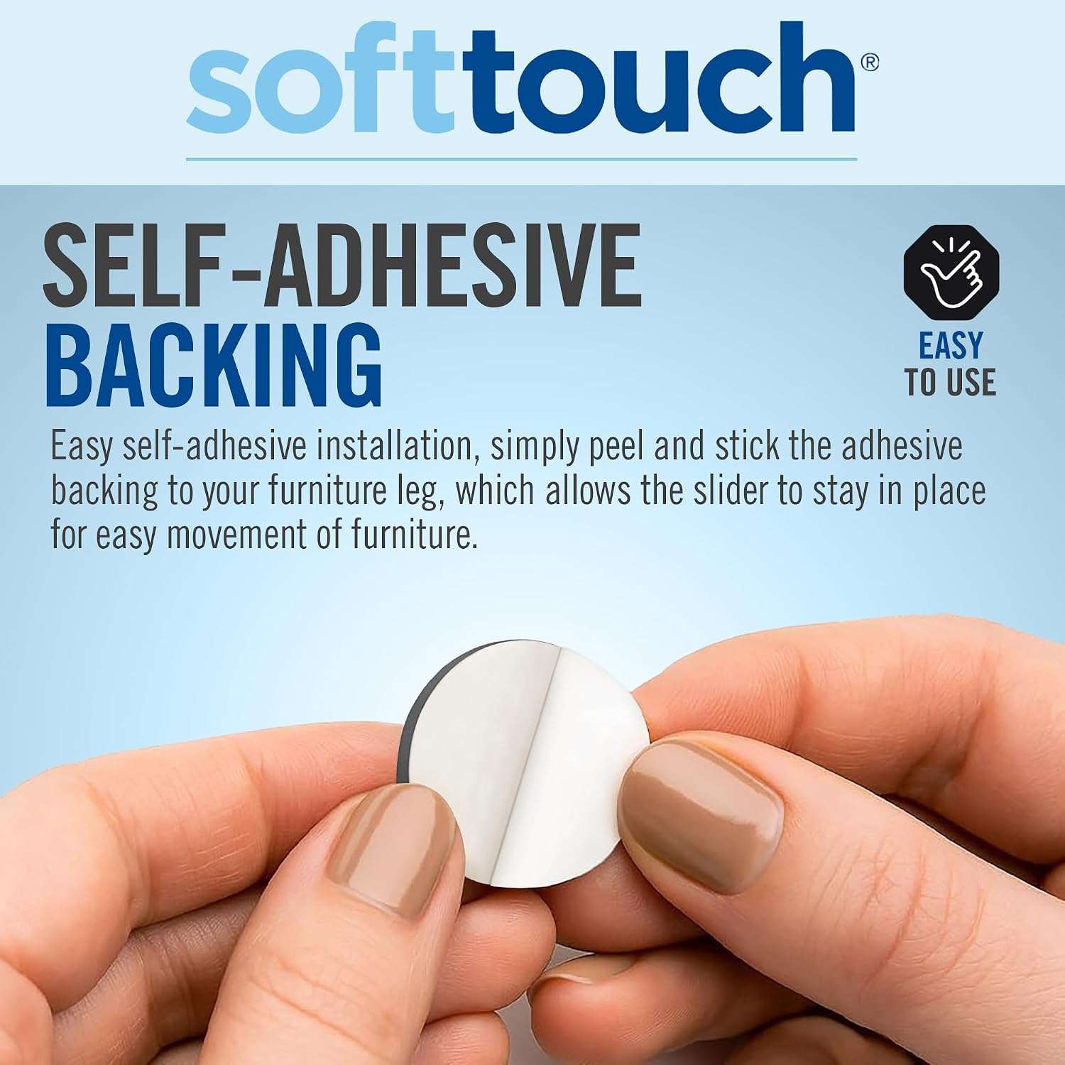 softtouch 1 1/2" Round Heavy Duty Felt Furniture Pads for Hardwood, Brown (24 Pack)