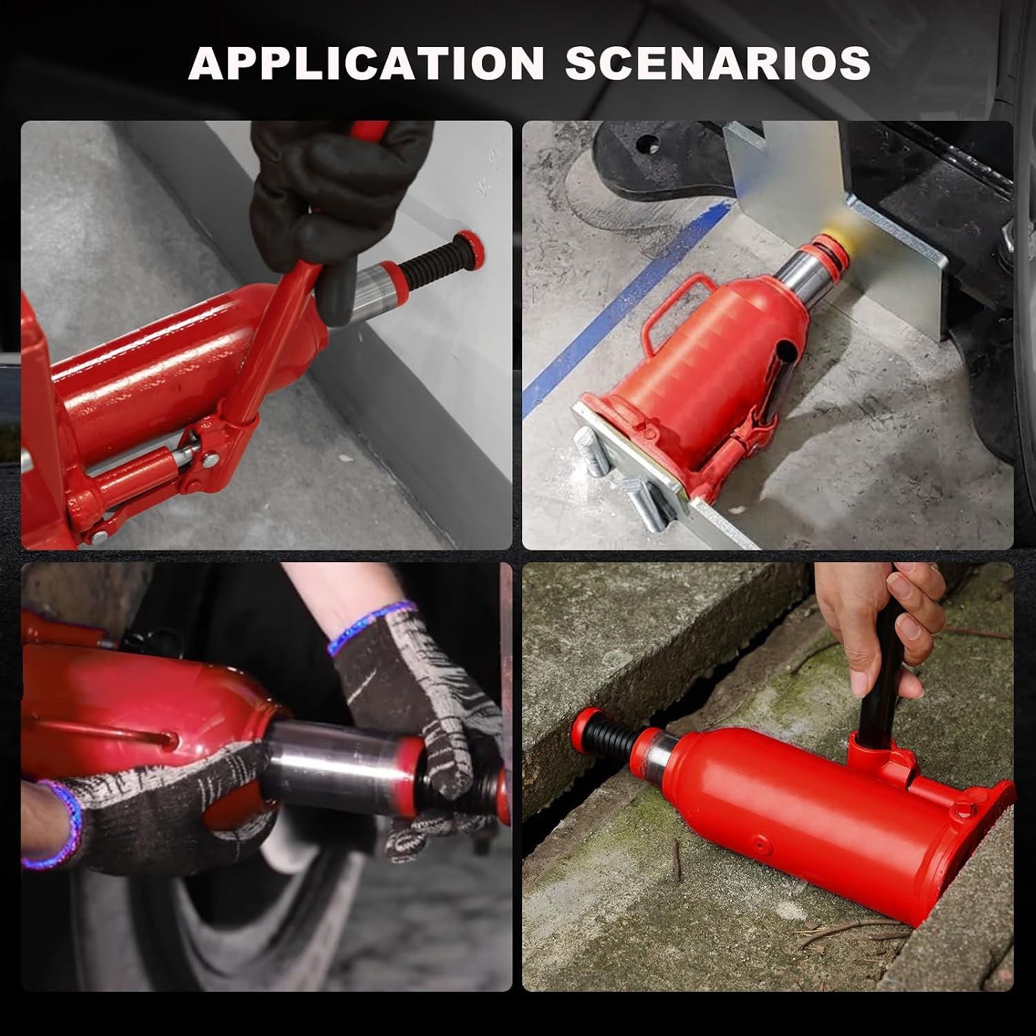 Torin T90413 Big Red Hydraulic Bottle Jack with Carrying Case, 4 Ton (8,000 lb) Capacity