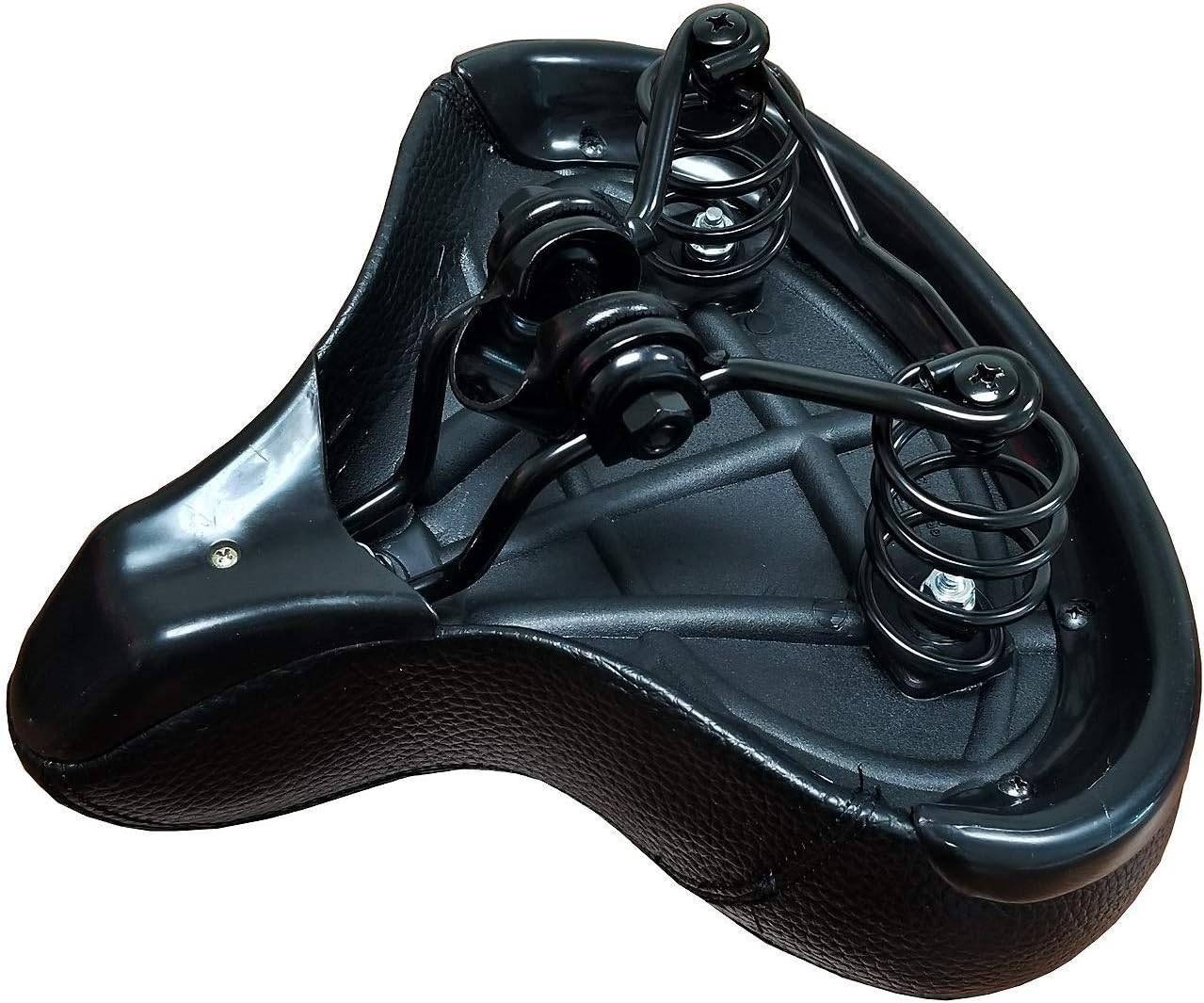 Made in Taiwan, Fito GSW Beach Cruiser Comfort Retro City Bicycle Saddle Seat, Black White Trim