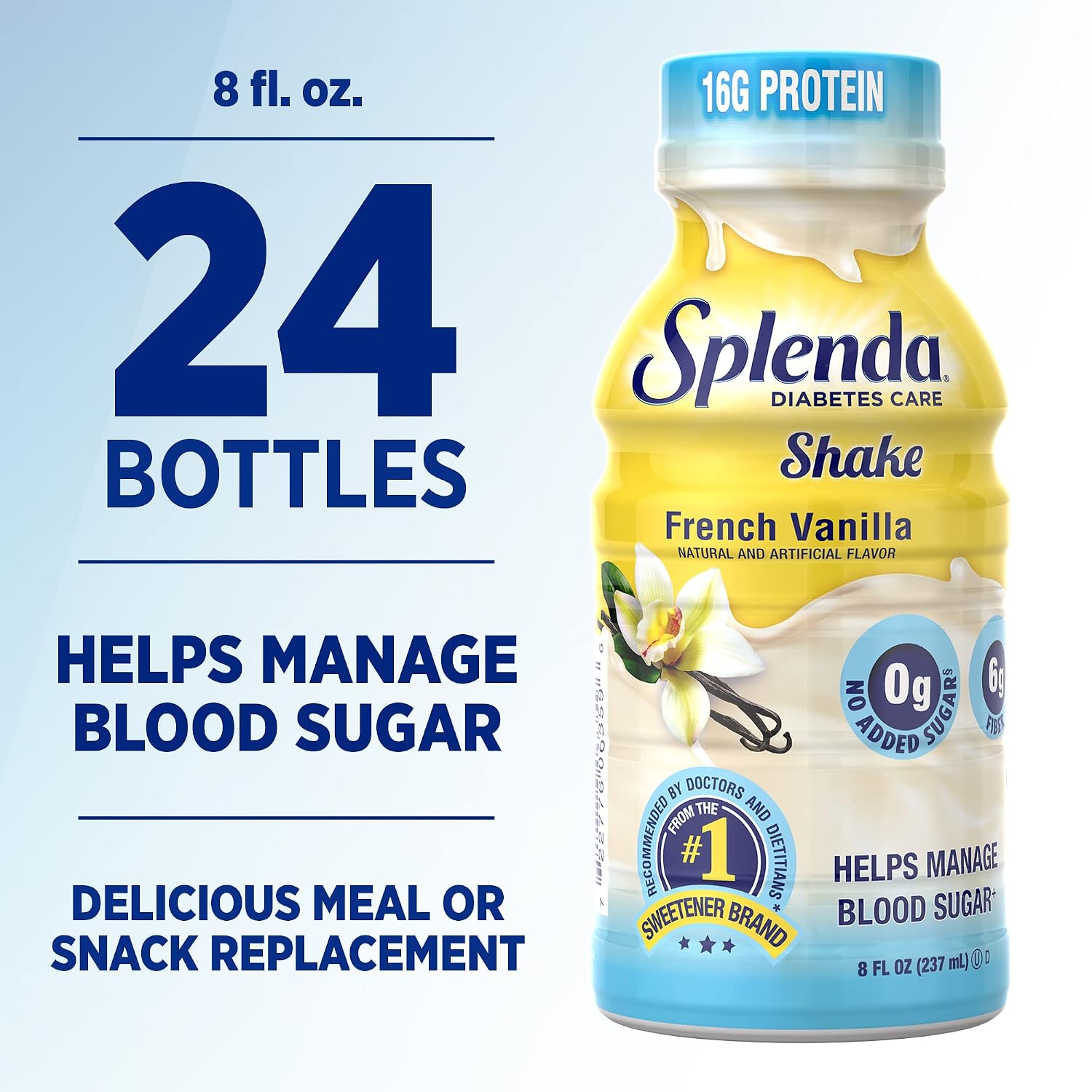 SPLENDA Diabetes Nutrition Shakes, Milk Chocolate, 8 Fl Oz