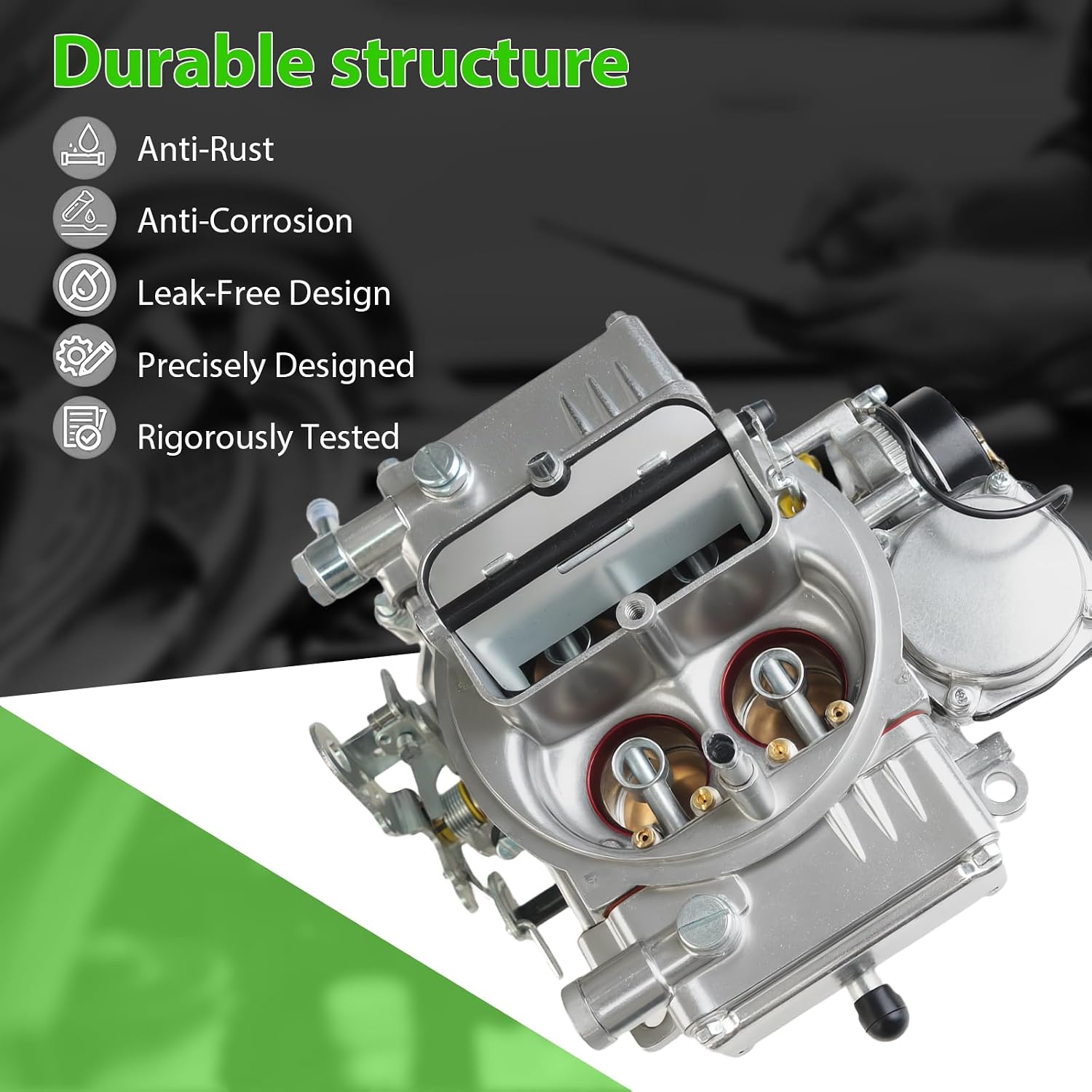 BR-67270 4 Barrel Carburetor for Holly 4150 Model Vacuum Secondary Electric Choke Replacement 600 CFM