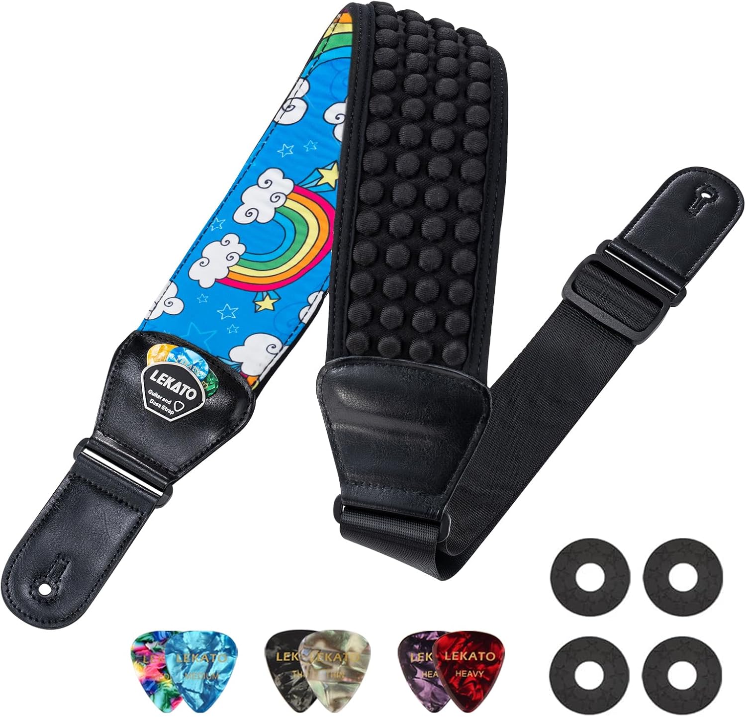 LEKATO Guitar Straps for Electric Guitar Bass