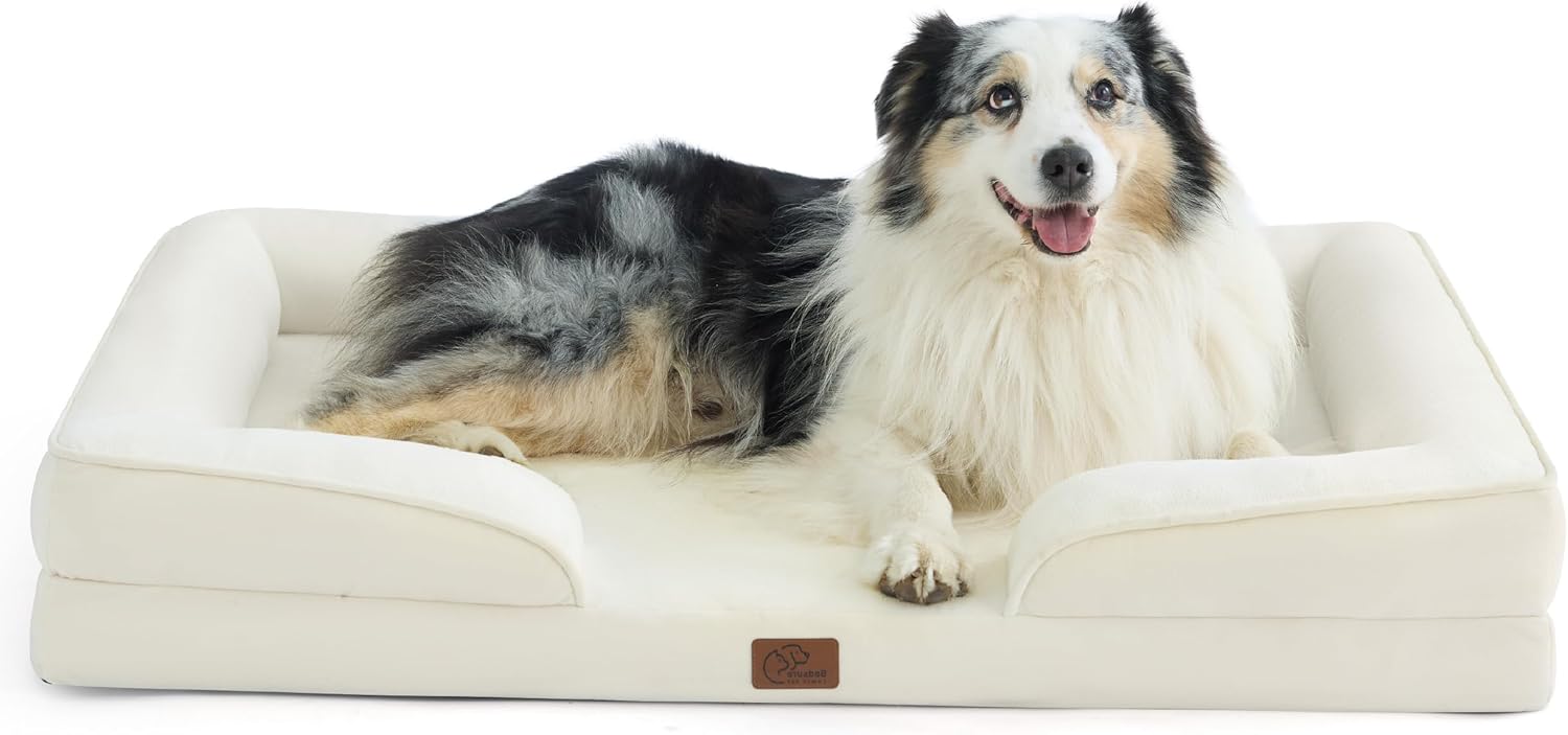 Bedsure Orthopedic Dog Beds Large Sized Dog with Removable Washable Cover