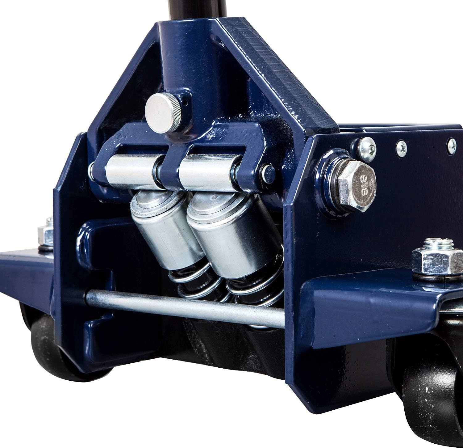 TCE TCET825051 Torin Hydraulic Low Profile Trolley Service/Floor Jack with Single Piston Quick Lift Pump, 2.5 Ton (5,000 lb) Capacity, Blue
