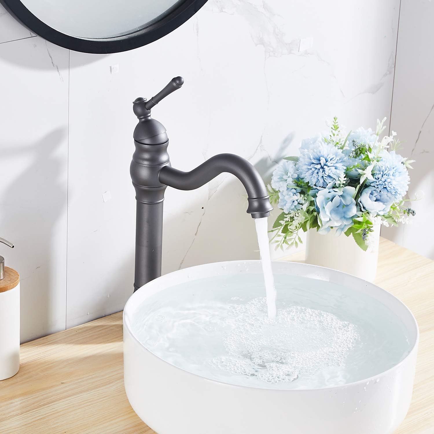 Oil Rubbed Bronze Bathroom Faucet Single Handle One Hole