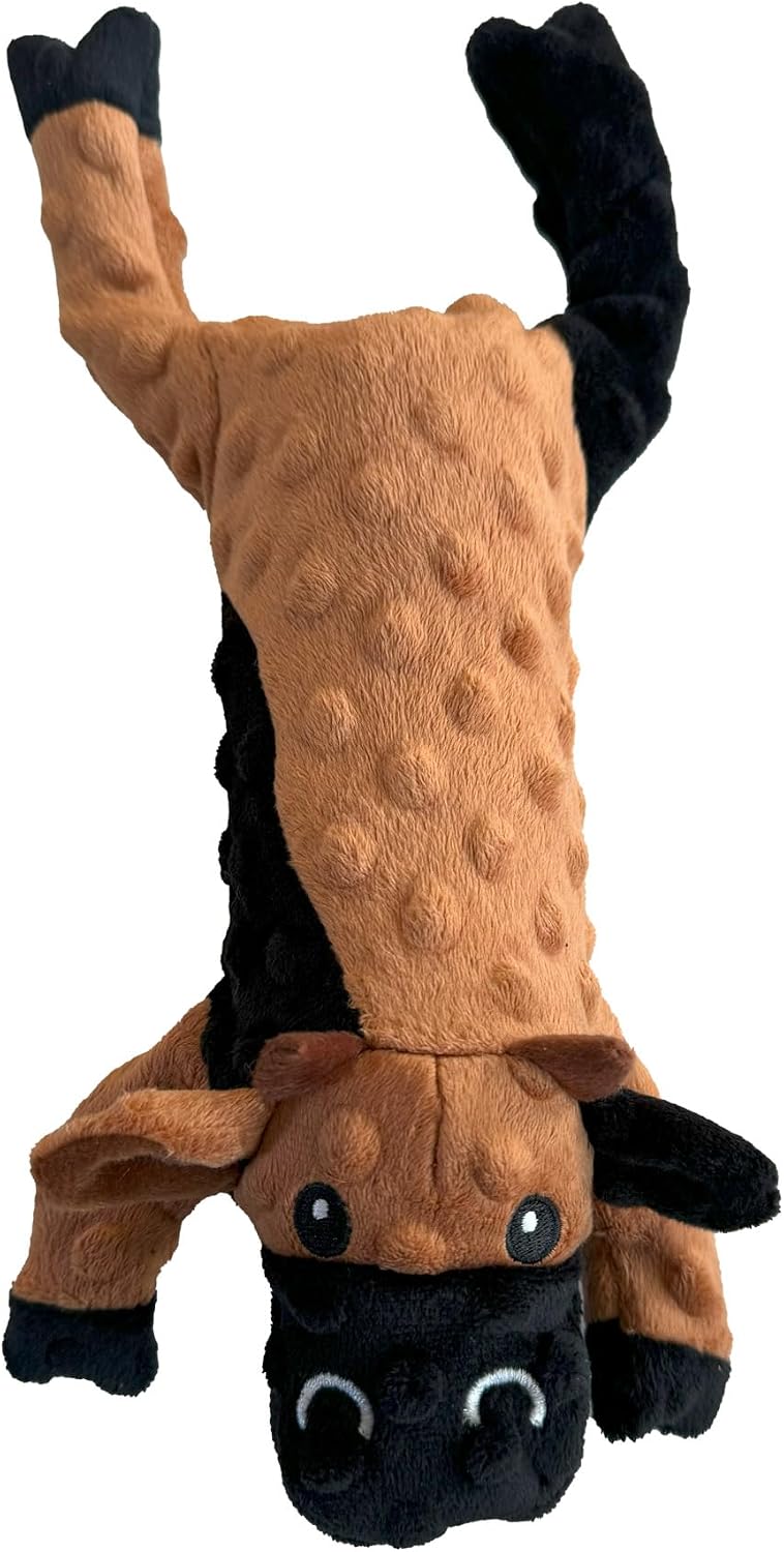 SPOT Skinneeez Extreme Stuffers Frog - Stuffing Free Dog Toy With Squeaker & Rip Stop Mesh Lining for Durability - Insert Plastic Bottle for Extra Crunch, For Small to Medium Puppies & Dogs - 14in