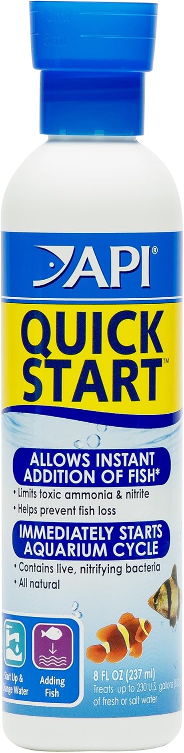 API QUICK START Freshwater and Saltwater Aquarium Nitrifying Bacteria 16-Ounce Bottle