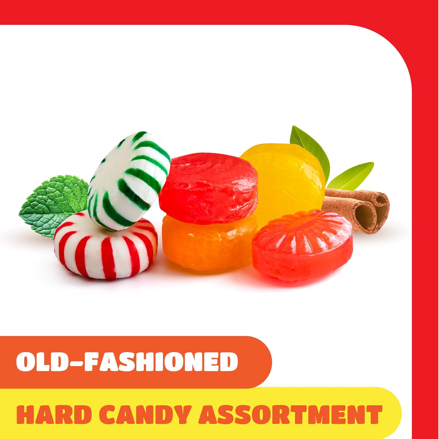 Hard Candy Assortment, Old Fashioned Candy Individually Wrapped - 2 Lb Pack