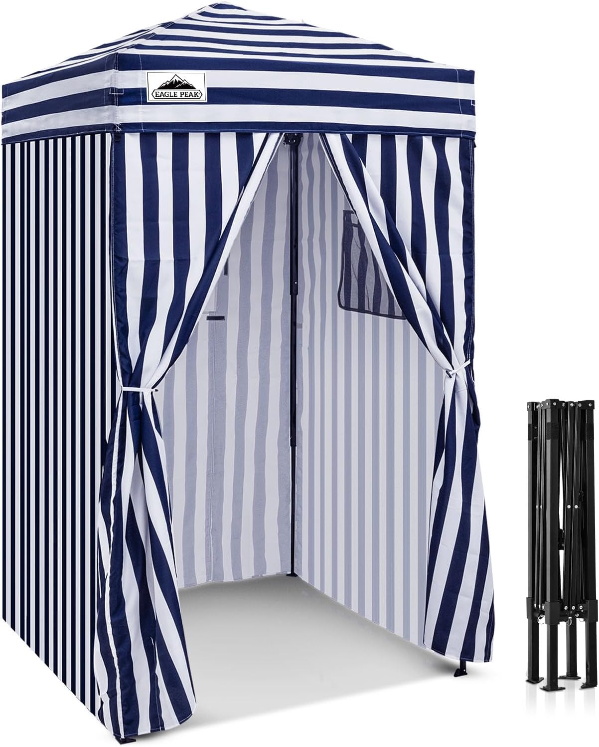 EAGLE PEAK 4x4 Pop Up Changing Tent, Outdoor Changing Room, Gray/White
