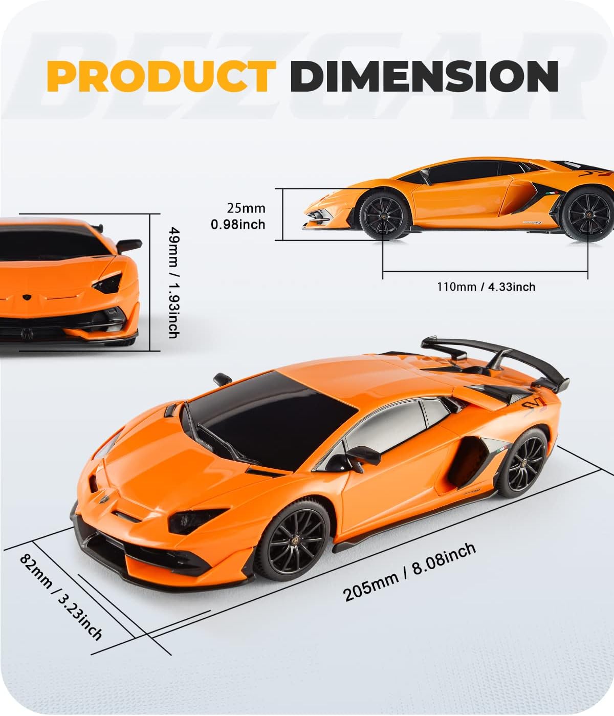 BEZGAR 1:24 Ferrari Remote Control Car Licensed FXX-K EVO