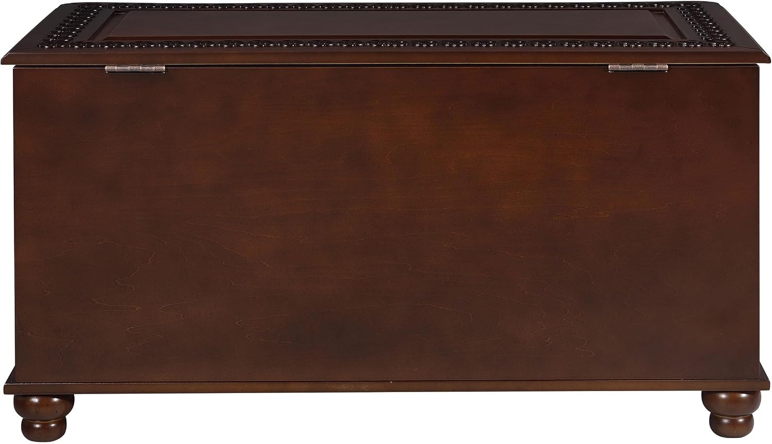 BOWERY HILL 40" x 21" Traditional Wood Cedar Blanket Chest, Flip Open Storage, Fully Lined with Cedar, for Bedroom/Living Room, in Deep Tobacco Finish
