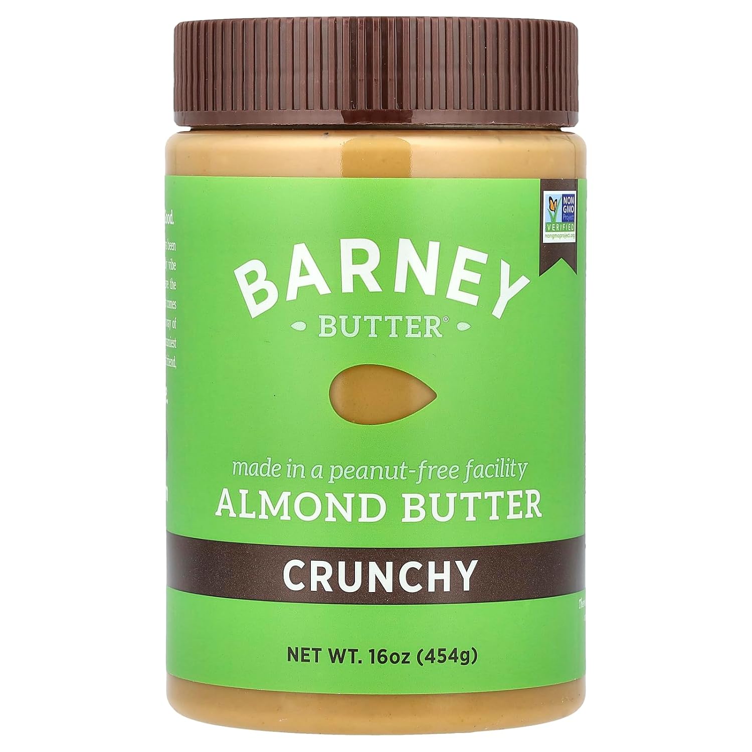 Barney Butter Almond Butter, Bare Smooth, 16 Ounce Jar, No Added Sugar or Salt, Skin-Free Almonds, No Stir, Non-GMO, Gluten Free, Keto, Paleo, Vegan