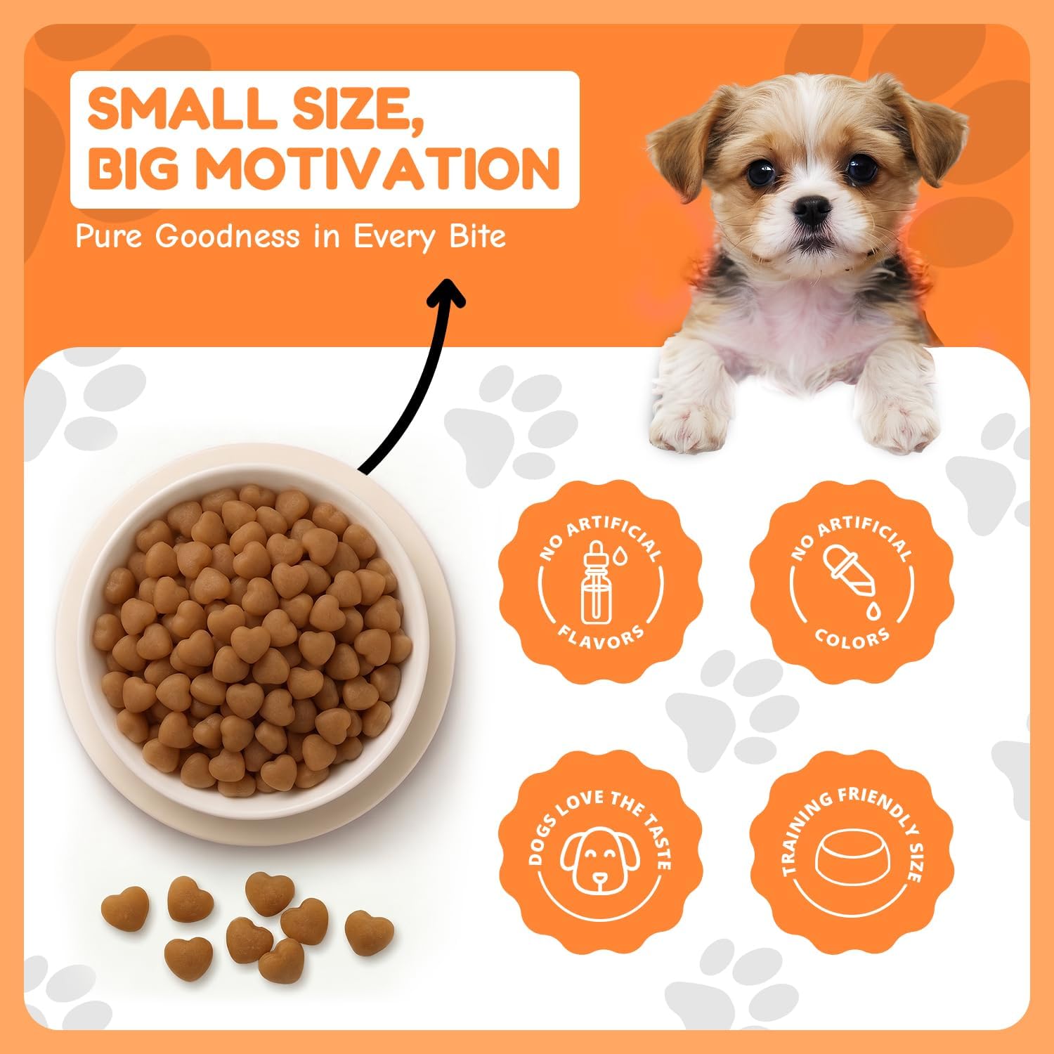 Loving Pets Houndations Chicken Dog Training Treats | All Natural | 2.6 Calories Per Treat | Grain-Free, Wheat-Free, Gluten-Free & Corn-Free | for Small Dogs & Puppies, 4 oz