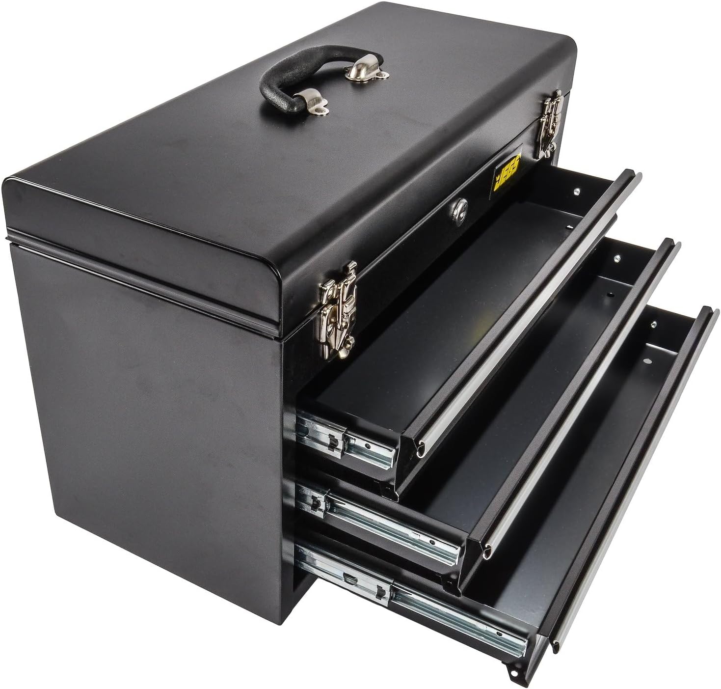 Portable 3 Drawer Tool Box | Portable 3 Drawer Tool Box for supporting automotive installation, service, or repair; aluminum and steel construction