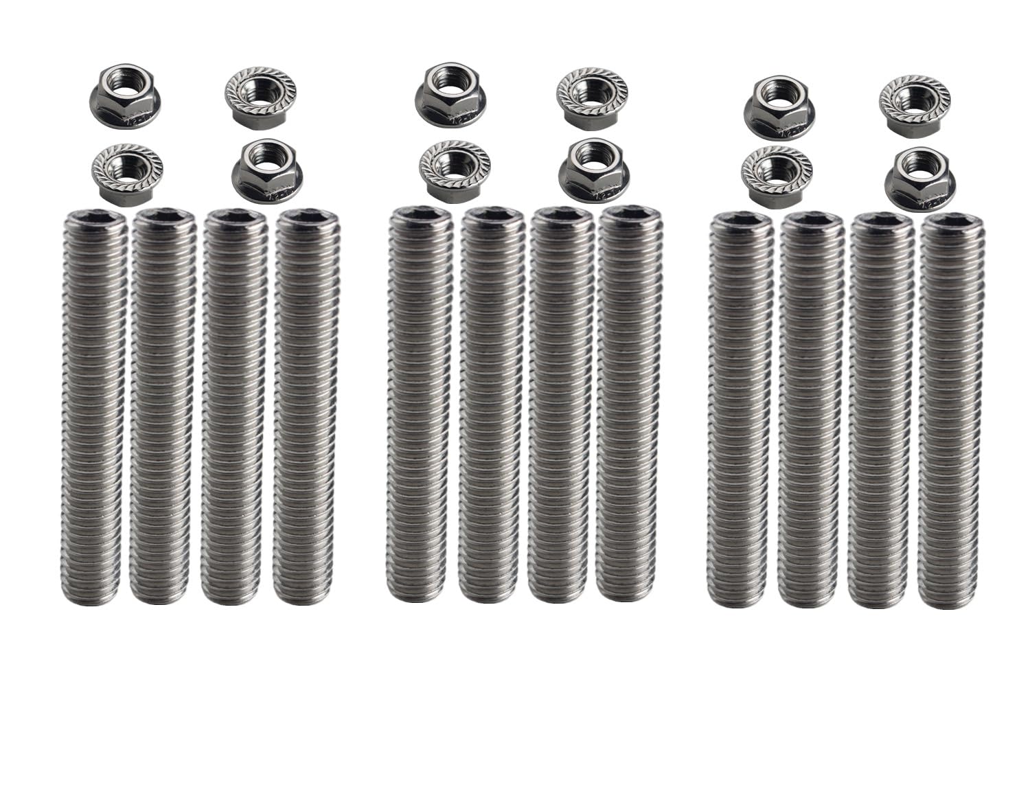 SBF Valve Cover Stud Kit Bolts Stainless Steel Kit Compatible with 289 302 351W Small Block Ford