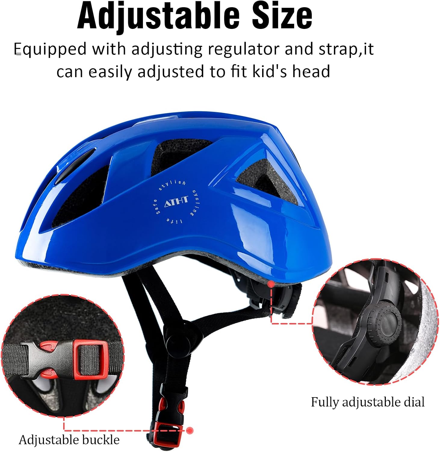 Kids Bike Helmet,2 Sizes for Youth Child Girls & Boys