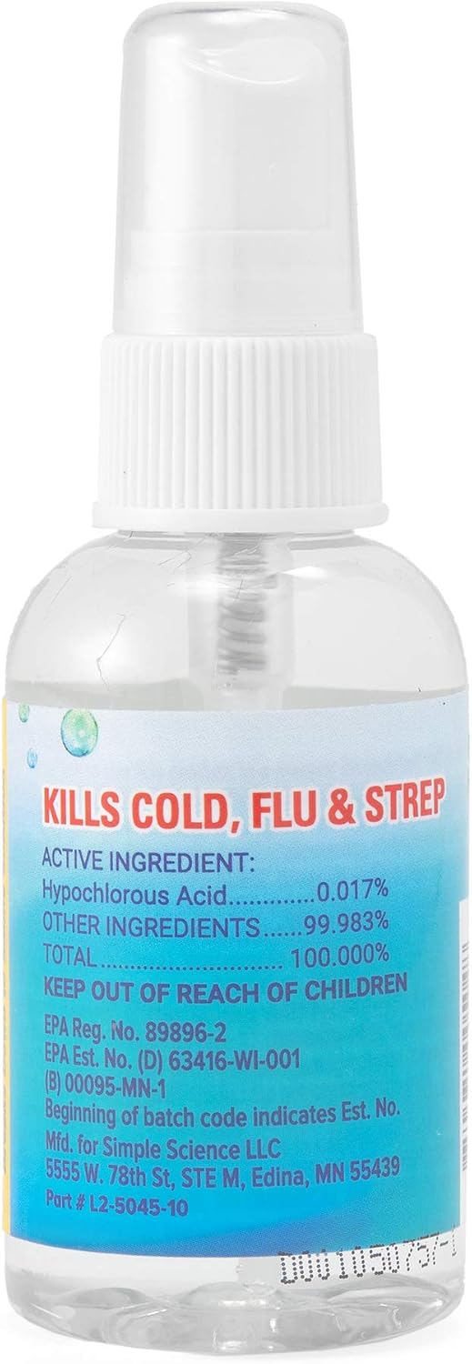 CleanSmart Daily Surface Cleaner and Pet-Safe Disinfectant, 23 oz (2 pack) | Hypochlorous Acid Spray Kills 99.9% of Viruses and Bacteria, No Harsh Residue, Food Contact Surface Sanitizer, No Rinse