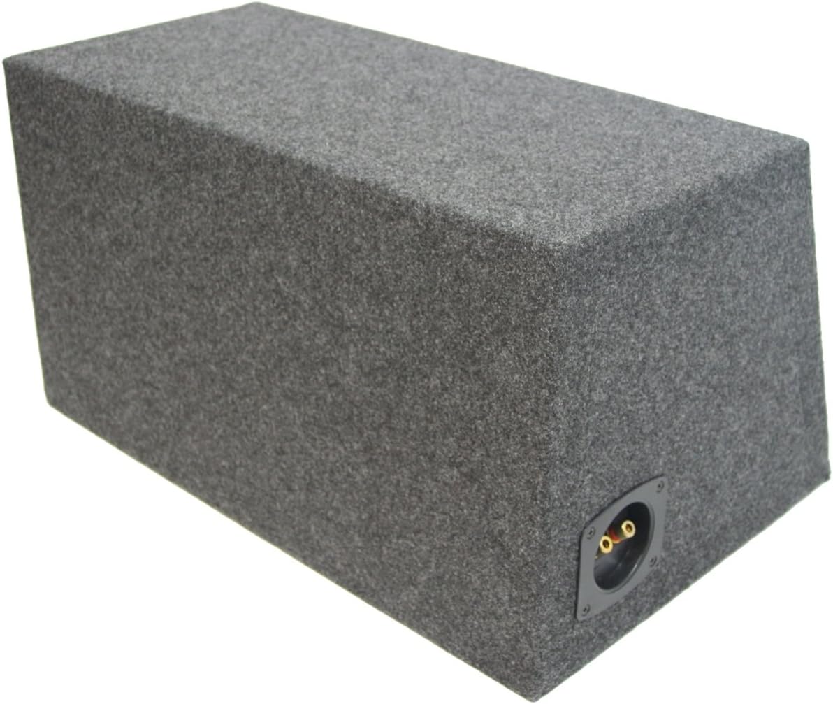 American Sound Connection Car Audio Single 15" Sealed Subwoofer Salnted Hatchback Stereo Sub Box Enclosure