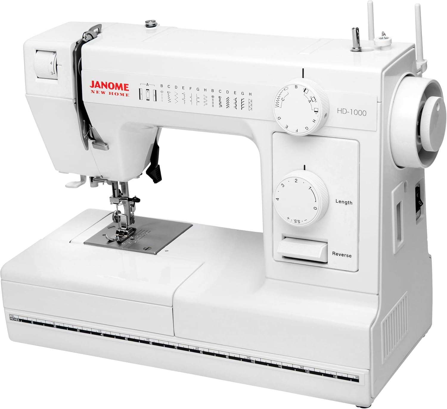 Janome HD1000 Heavy-Duty Sewing Machine with 14 Built-In Stitches | 14 Built-In Stitches