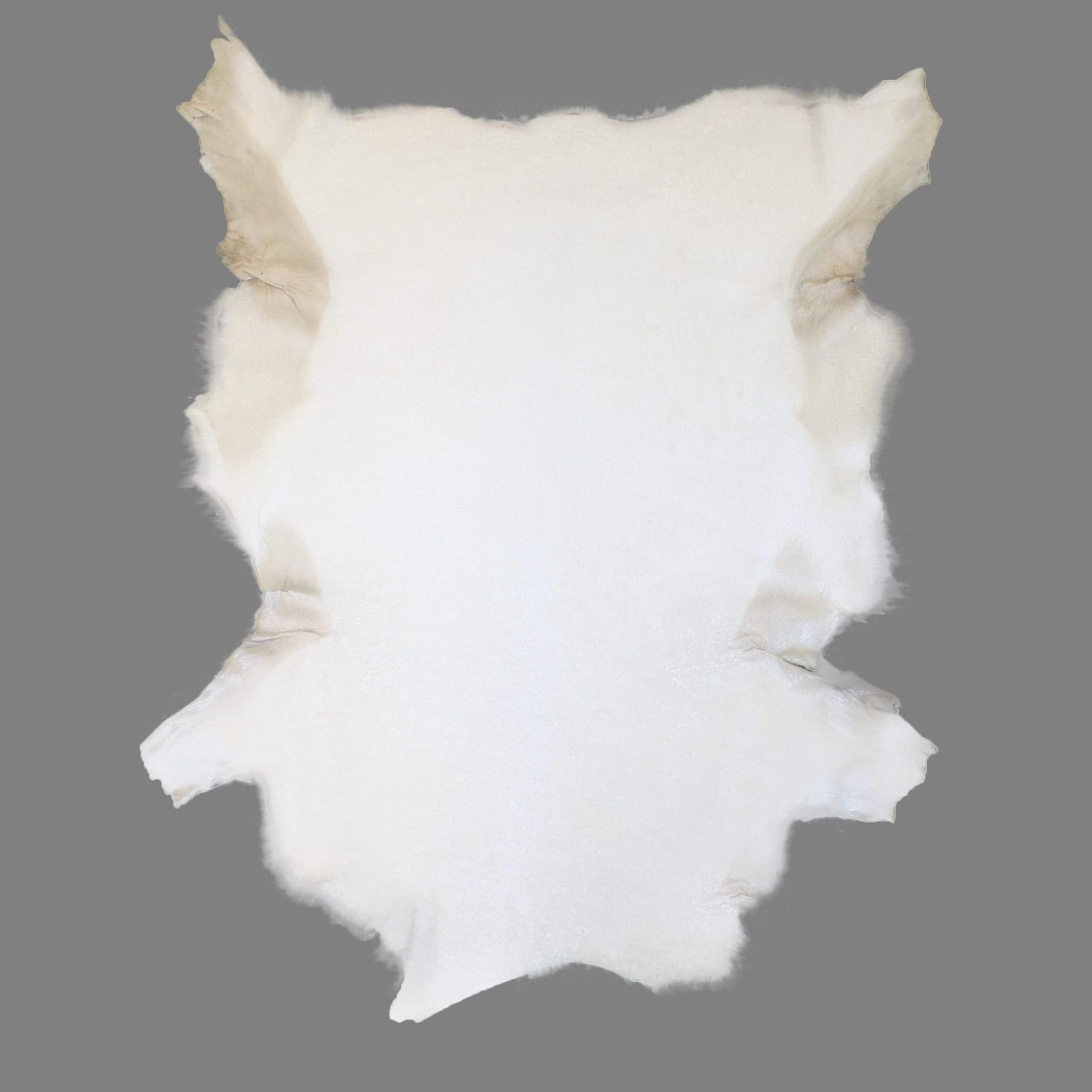 Glacier Wear Natural White Shearling Sheepskin Leather Hide Fur Pelt Skin (5.00 to 5.75 sq ft)