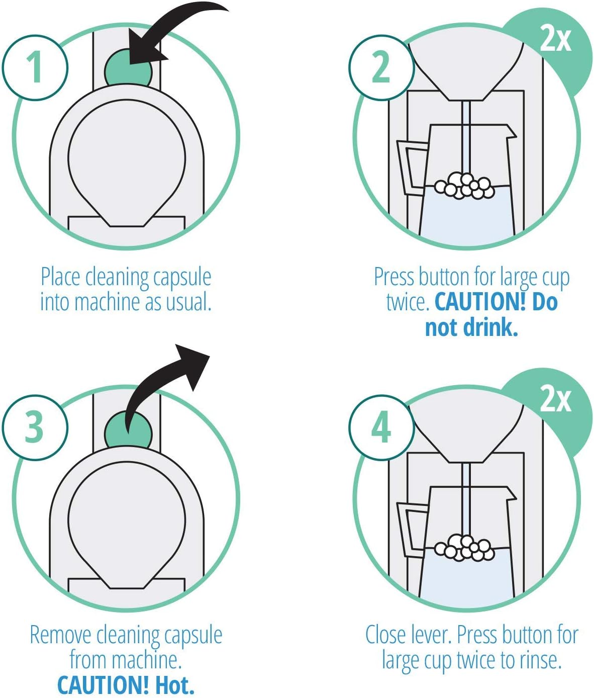 Gourmesso Nespresso Cleaning Pods - 10 Cleaning Capsules for Nespresso Original Machines. Cleaning Kit for Better Tasting Coffee!