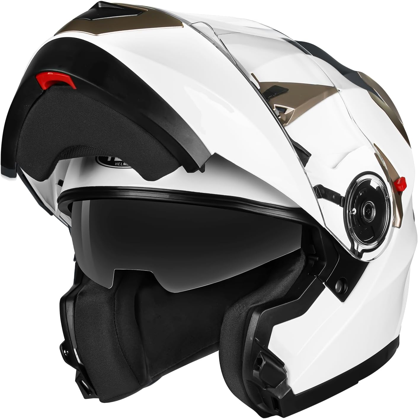 Motorcycle Modular Full Face Helmet DOT Approved - YEMA Helmet YM-925 Motorbike Casco Moto Moped Street Bike Racing Helmet with Sun Visor for Adult Youth Men and Women