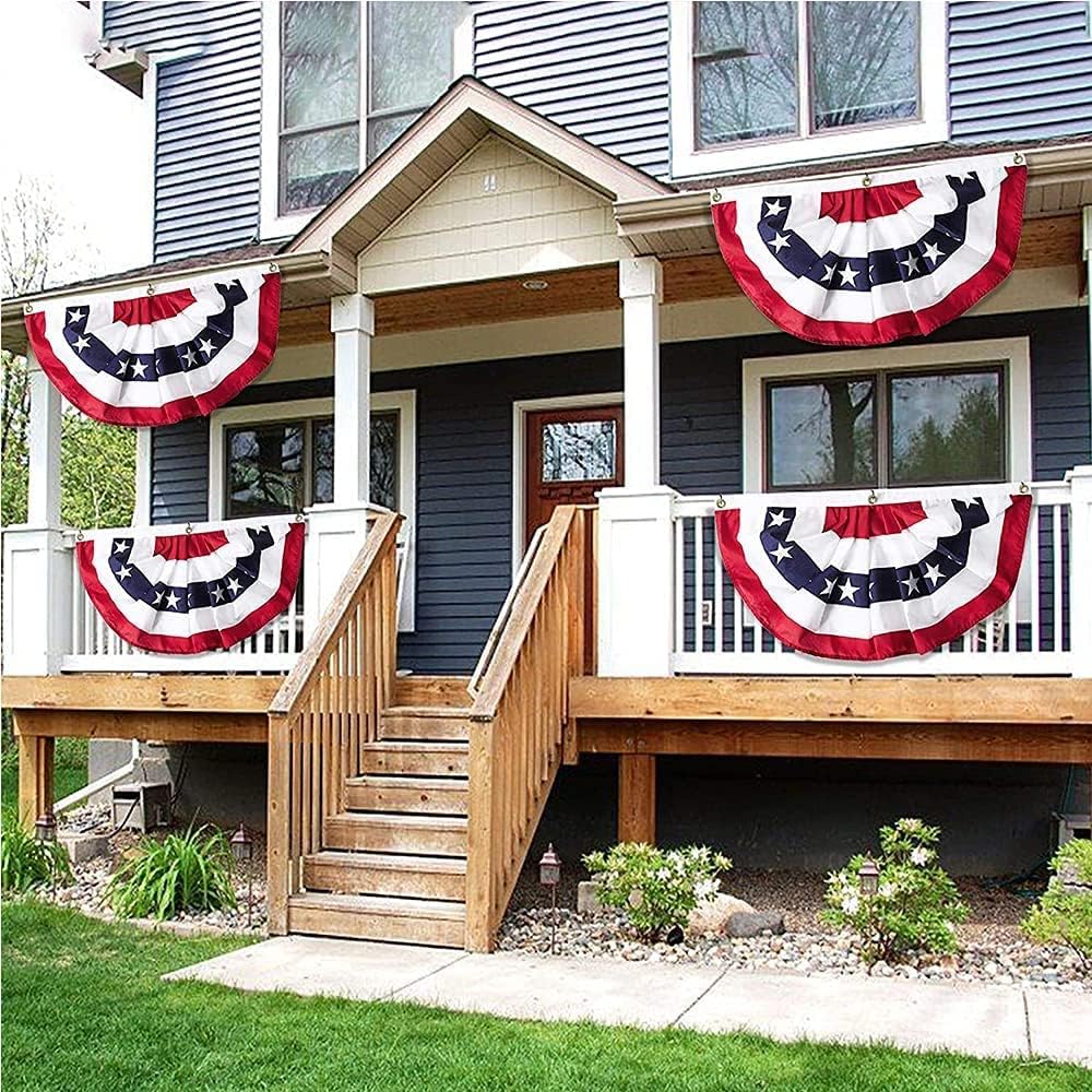 American Flag 4x6 FT, US Flags with Embroidered Stars, Sewn Stripes, Brass Grommets, Durable USA Flag for Outdoor