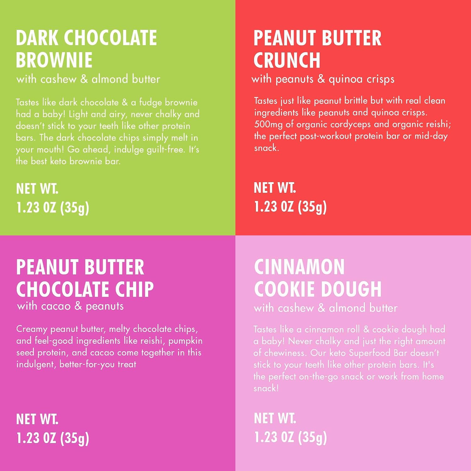 B.T.R Nation - Superfood Protein Bar Dark Chocolate - Vegan - 12 Bars