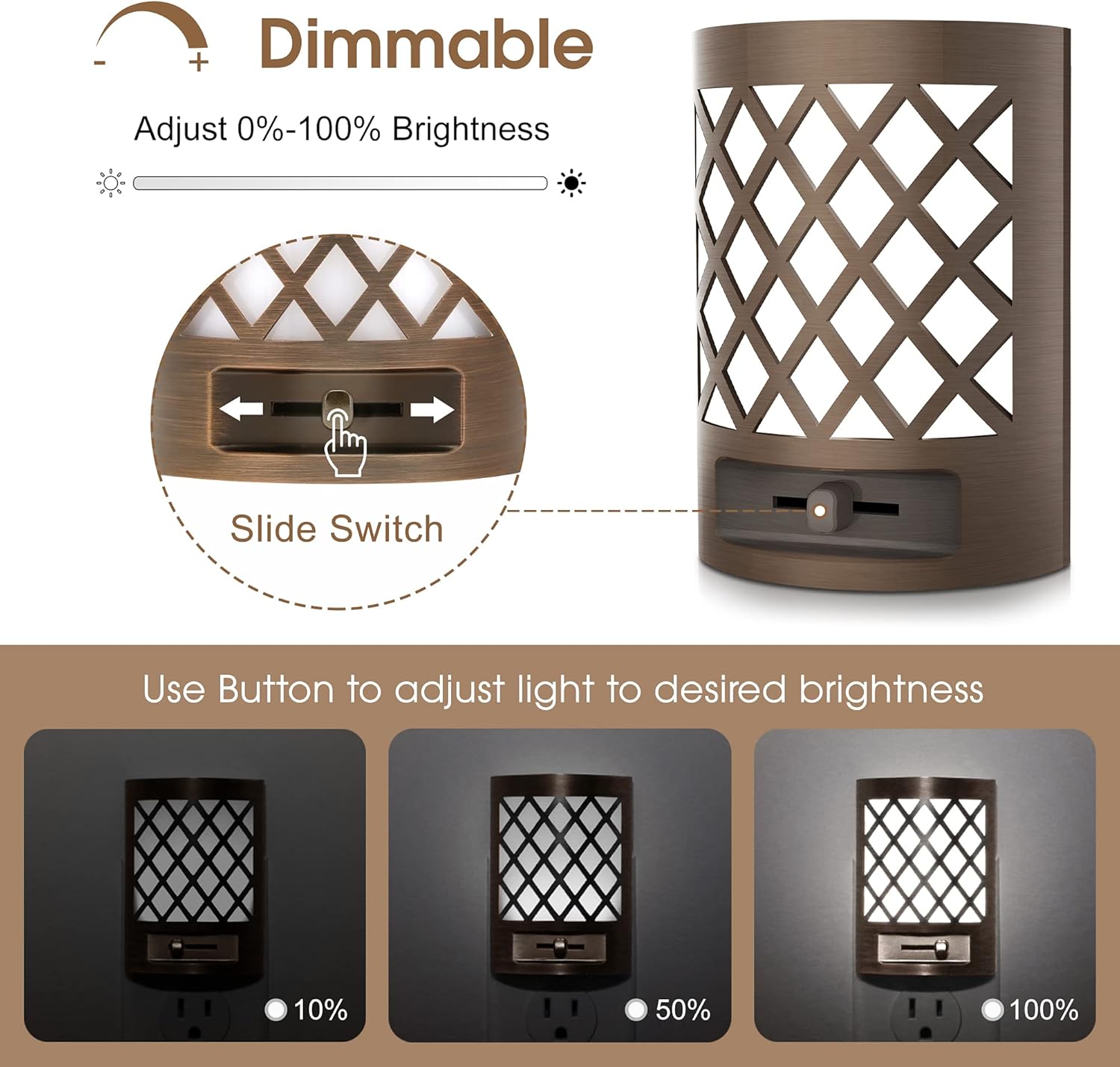 DORESshop Nights Lights Plug Into Wall, Plug in Night-Light, 3000K