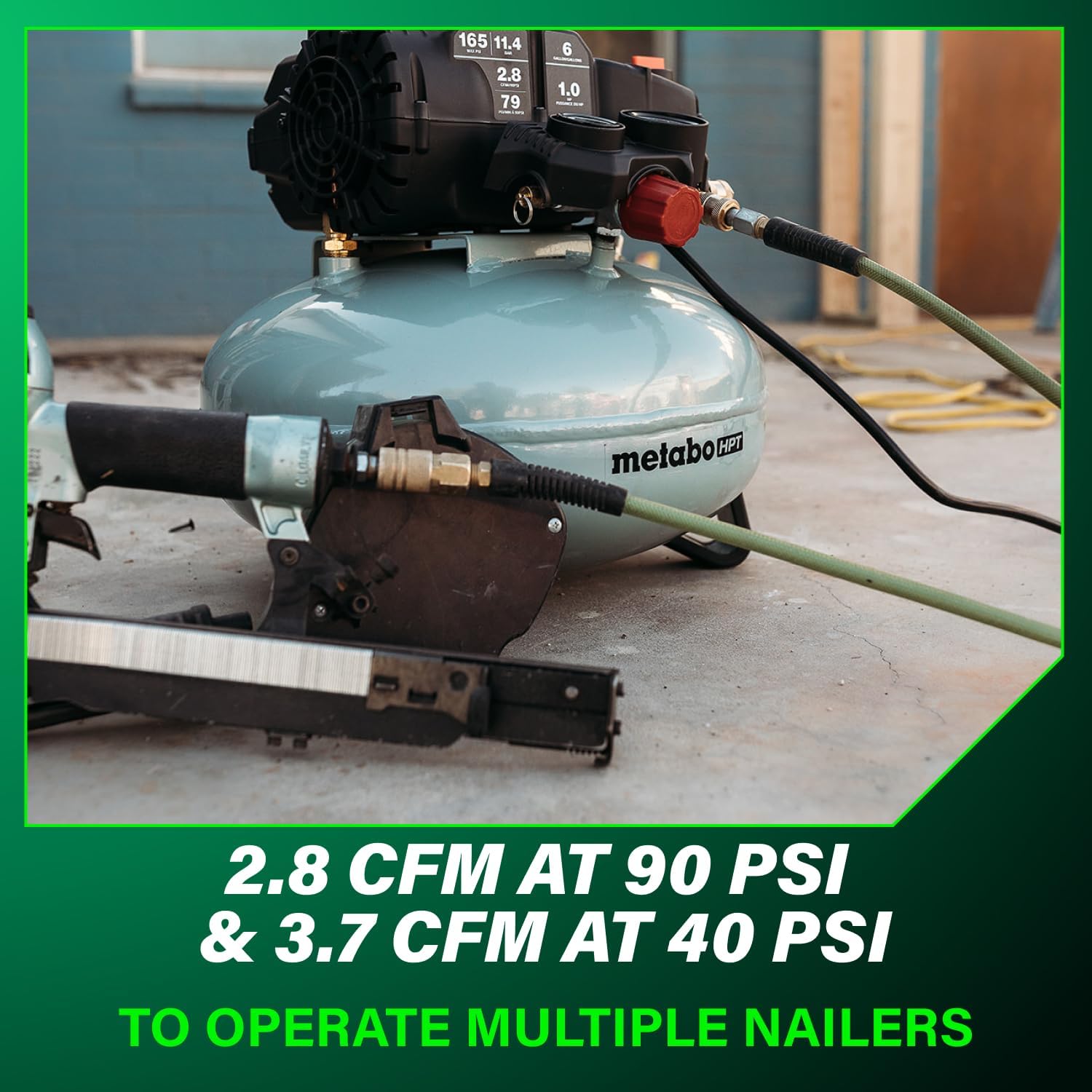 Metabo HPT Portable Pancake Air Compressor, 6 Gallon 200 PSI, EC914S