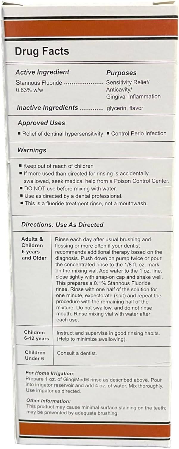 Stannous Fluoride Mouthwash Rinse, Mint, 10 oz | Alcohol-Free Perio Treatment, Clinically Shown to Help Reduce Sensitivity, Tooth Decay, Gingivitis and Bleeding Gums