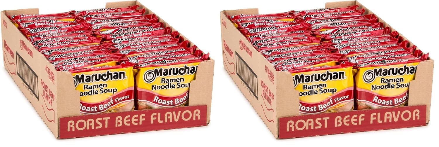 Maruchan Ramen Noodle Soup, Pork Flavor – Japanese-Style Instant Noodles, Quick & Easy Meal for Kids, Students & Busy Families – 3 Oz. (24 Pack)